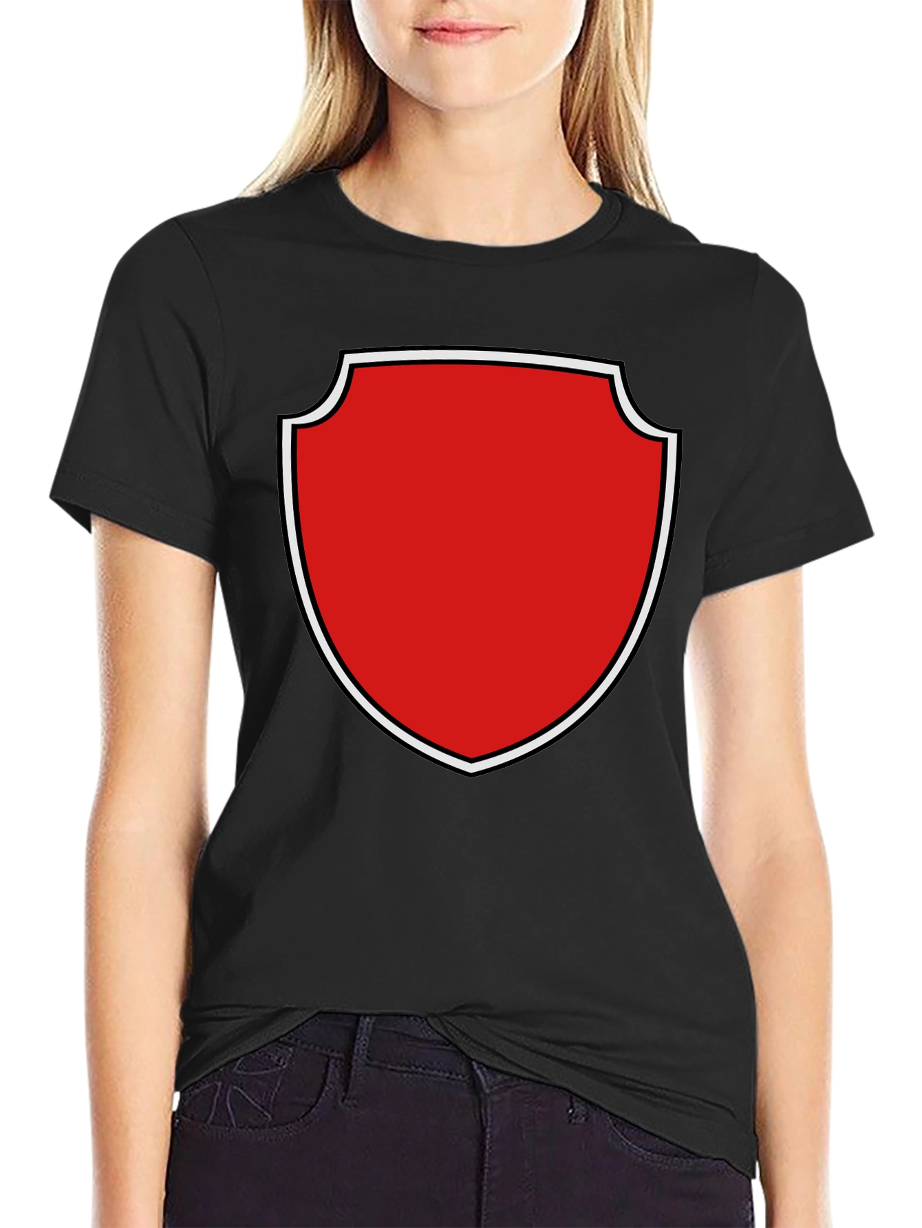 Shield Graphic Tee - Bold & Stylish Black T-Shirt