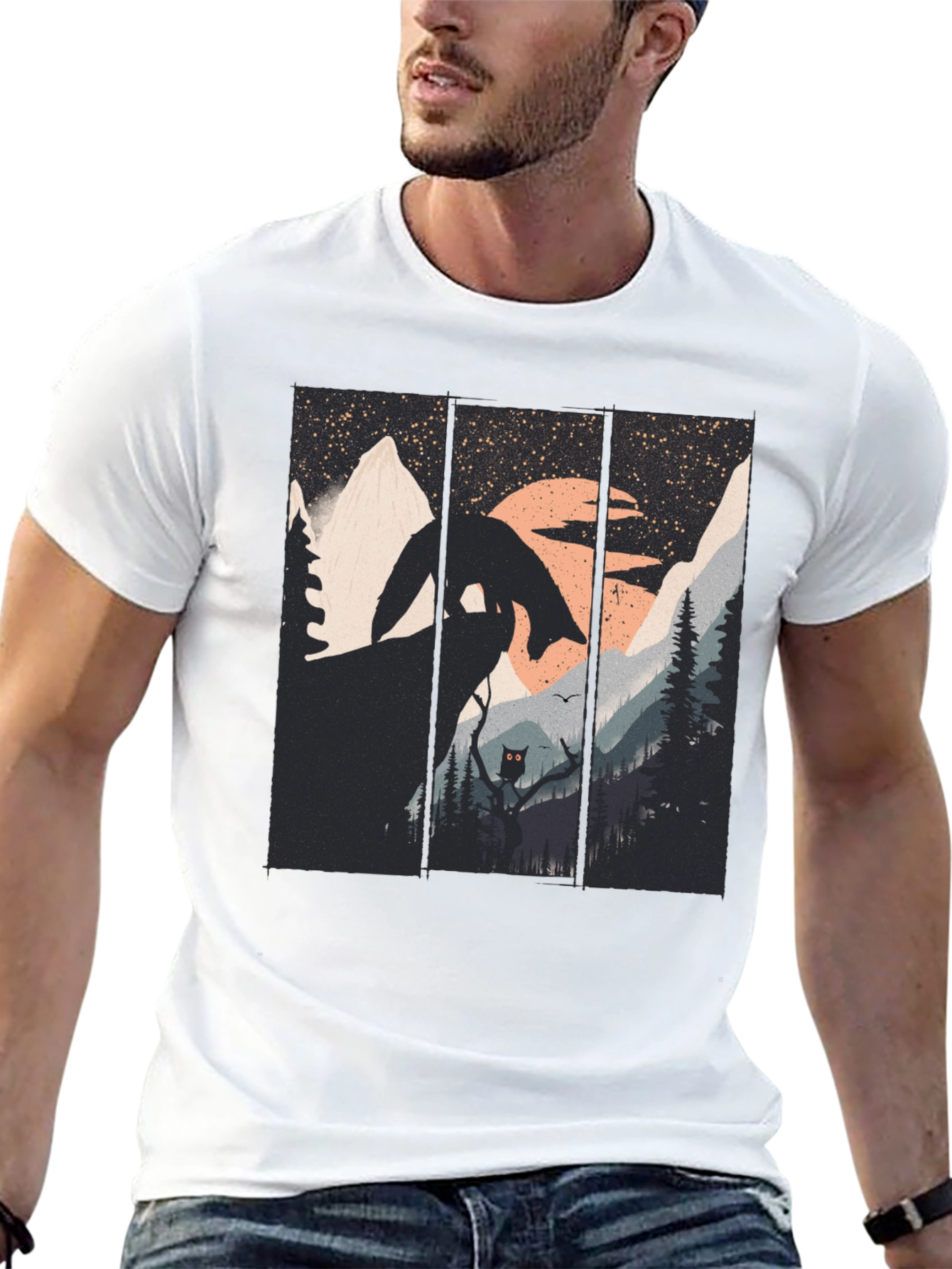 Nature Fox Graphic Tee - Unique Design