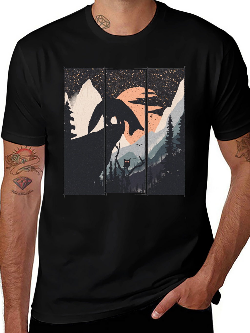 Nature Fox Graphic Tee - Unique Design