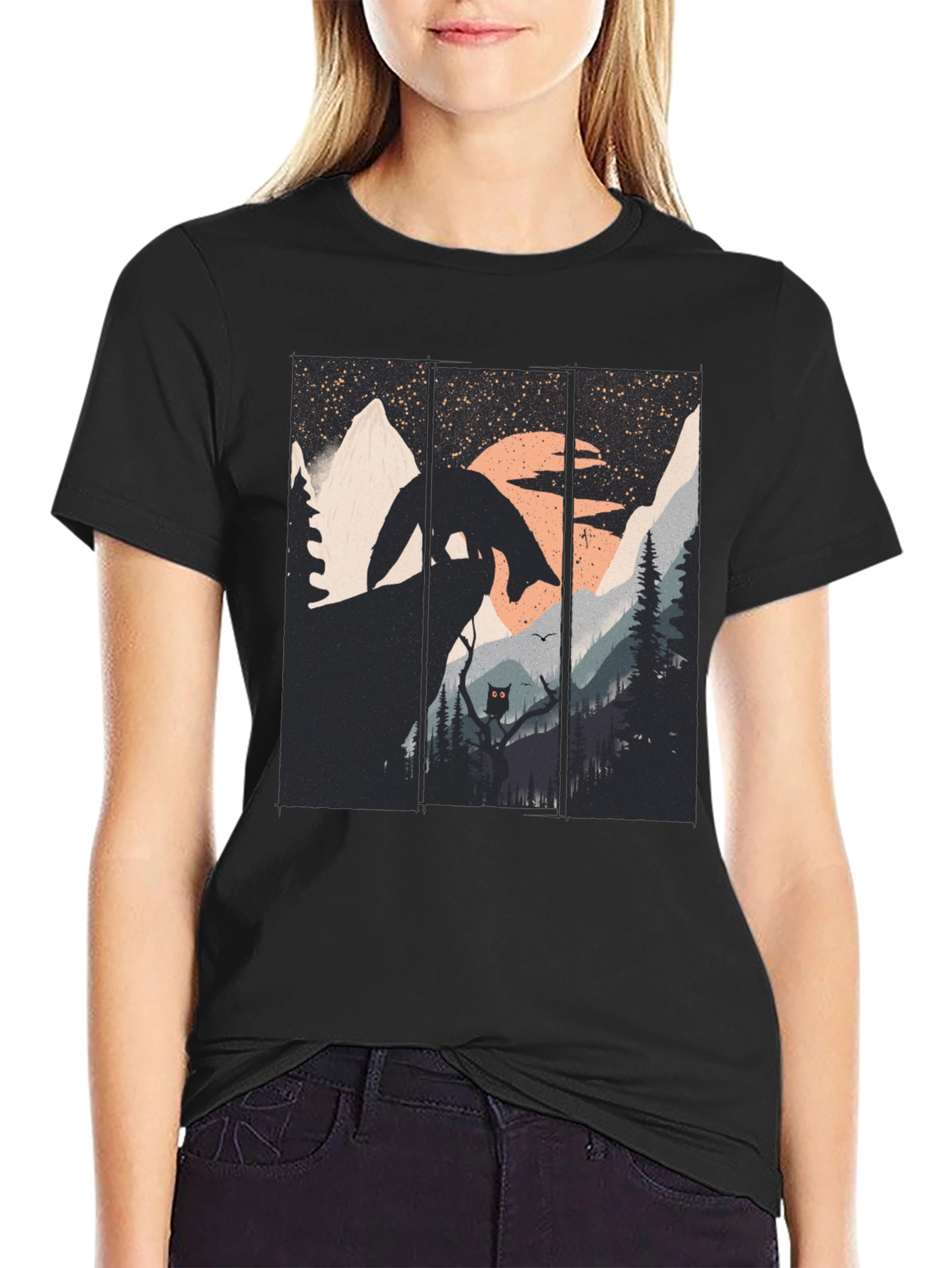 Nature Fox Graphic Tee - Unique Design