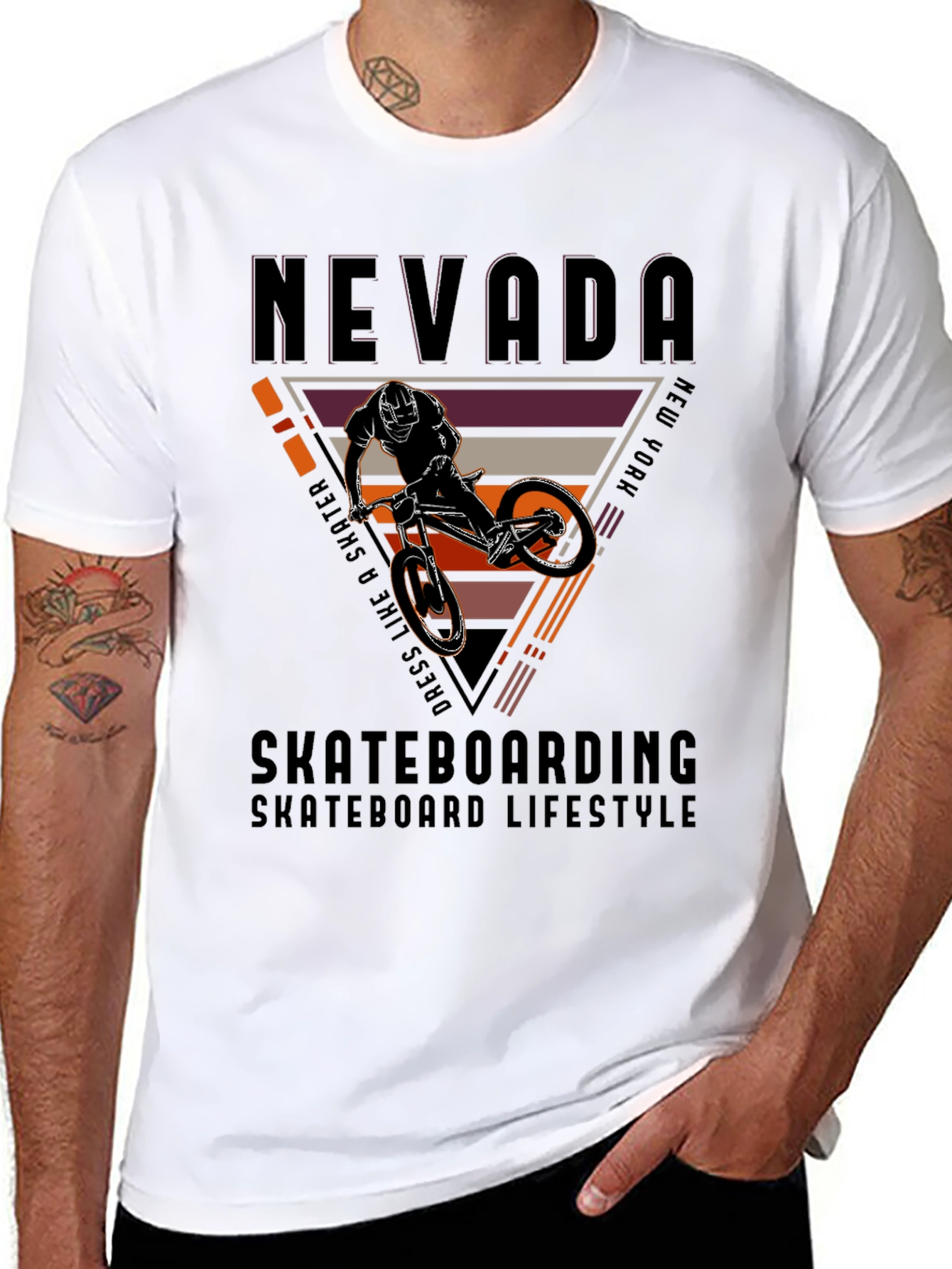 Nevada Skateboarding Graphic T-Shirt
