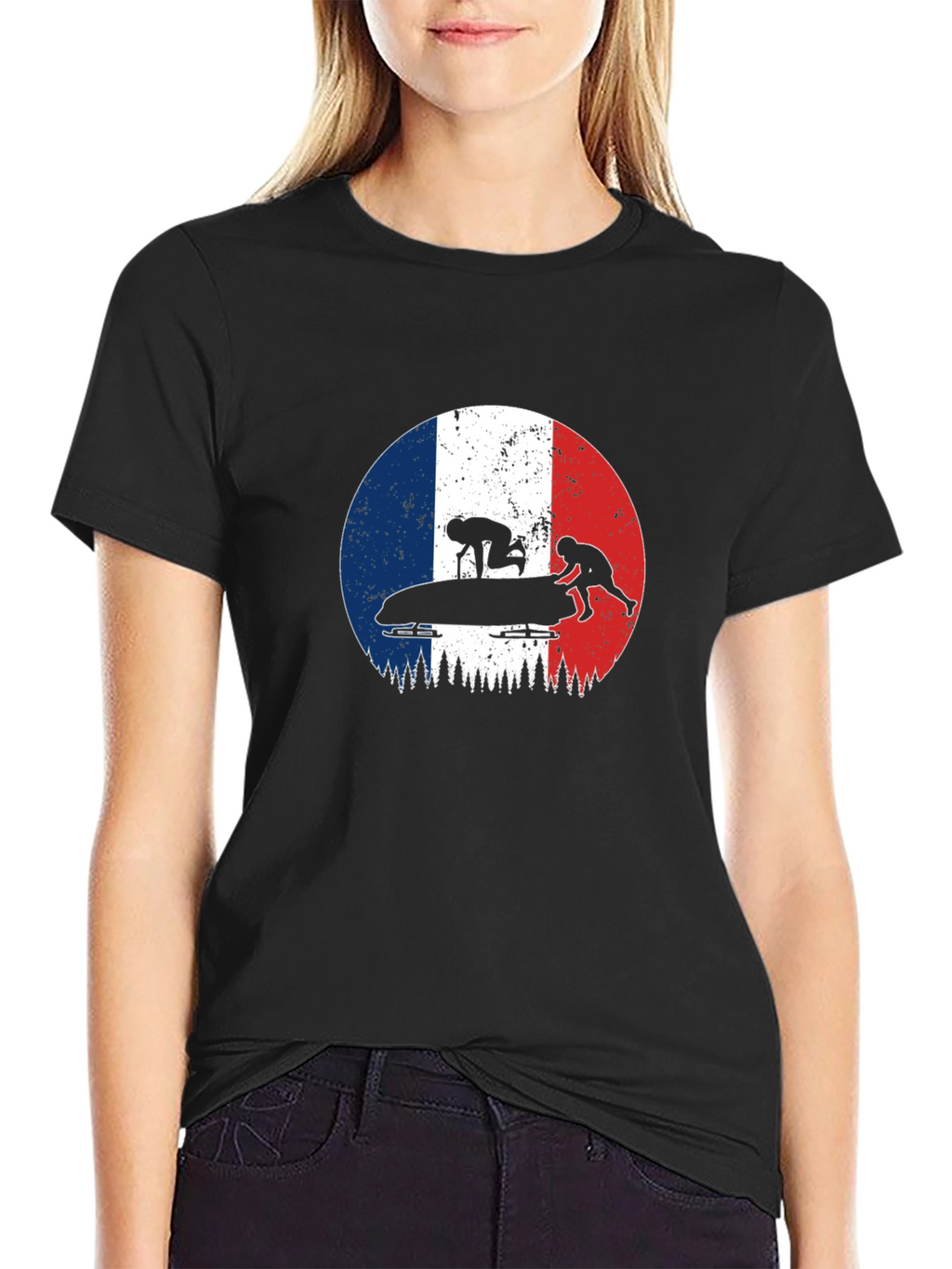 French Bobsled Team Graphic T-Shirt