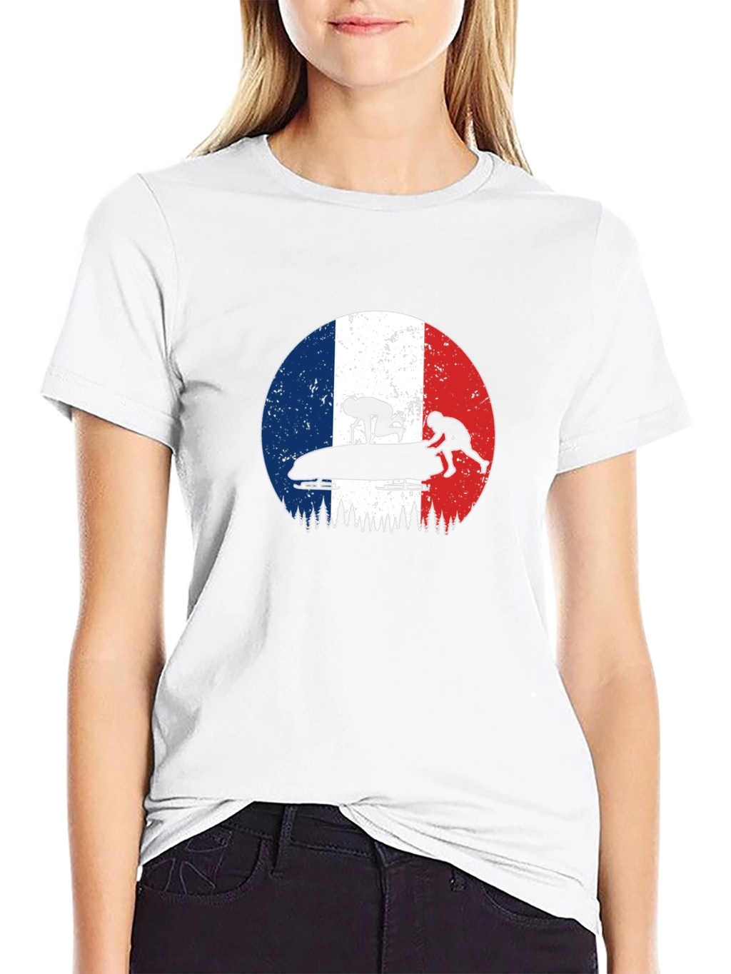 French Bobsled Team Graphic T-Shirt
