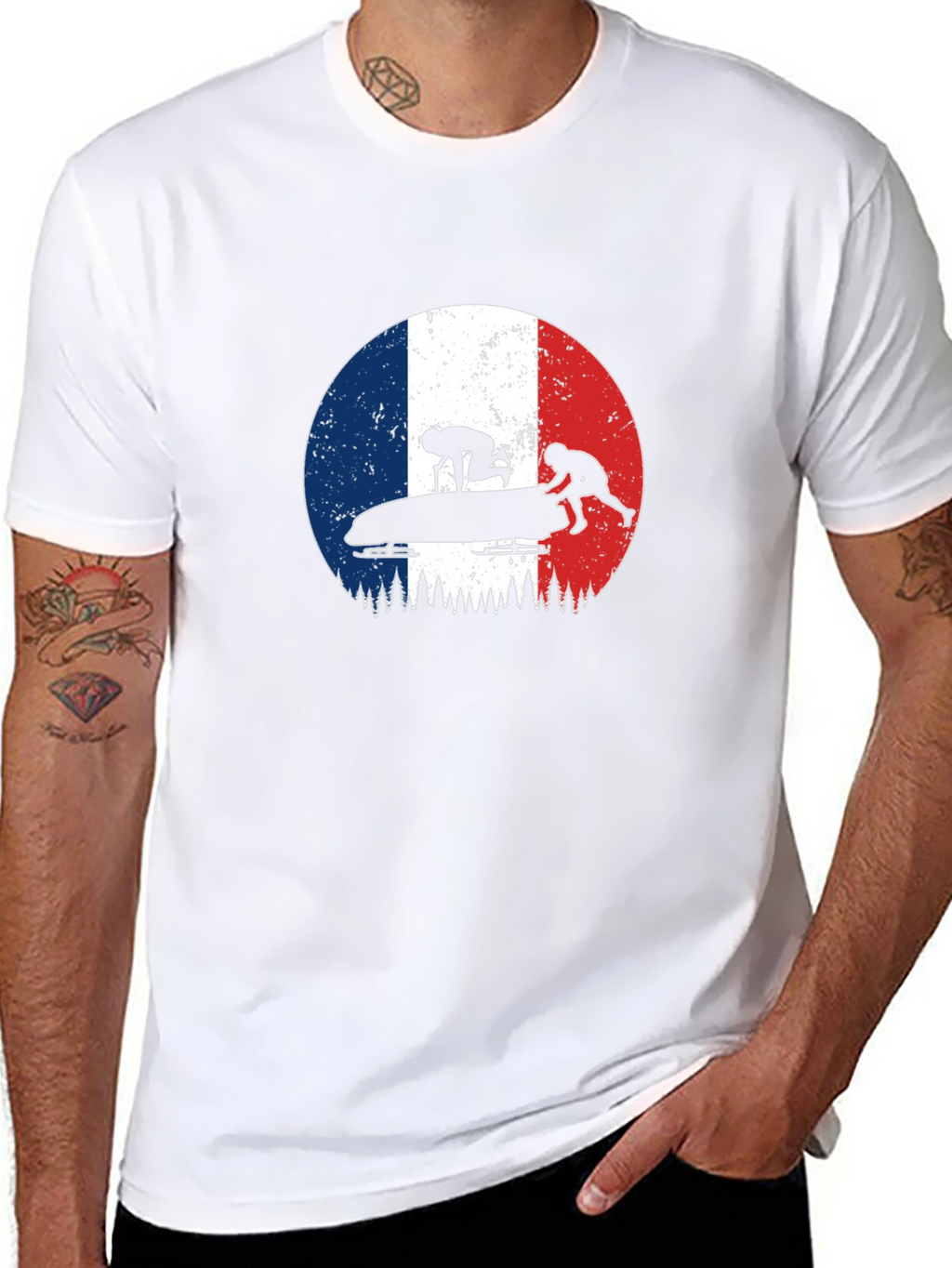 French Bobsled Team Graphic T-Shirt