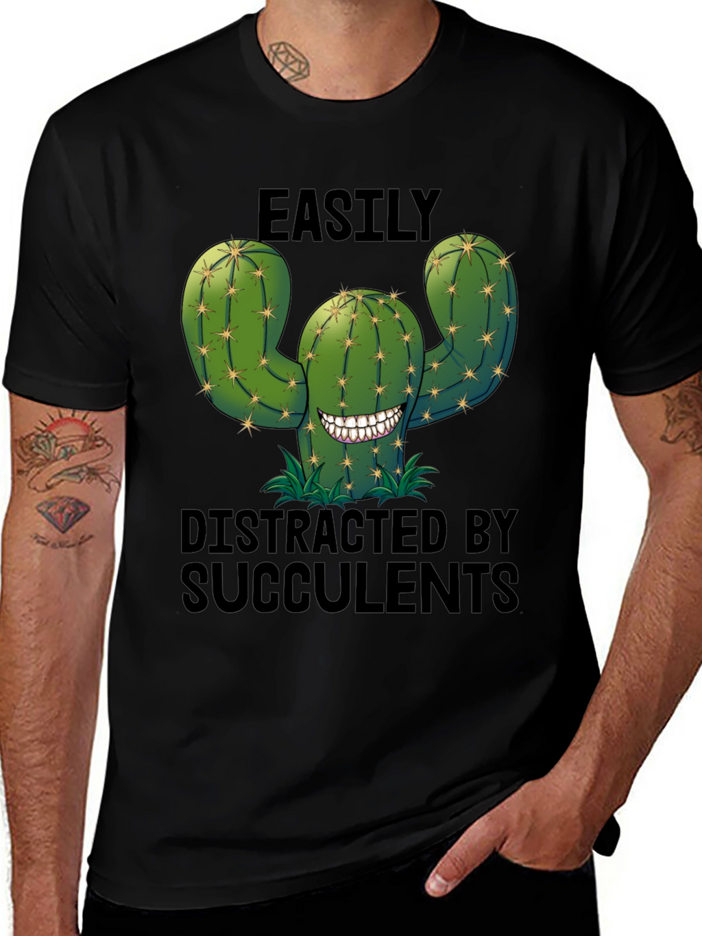 Easily Distracted by Succulents Graphic Tee