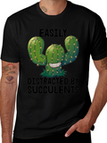 Easily Distracted by Succulents Graphic Tee
