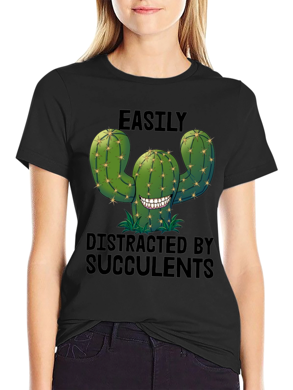Easily Distracted by Succulents Graphic Tee