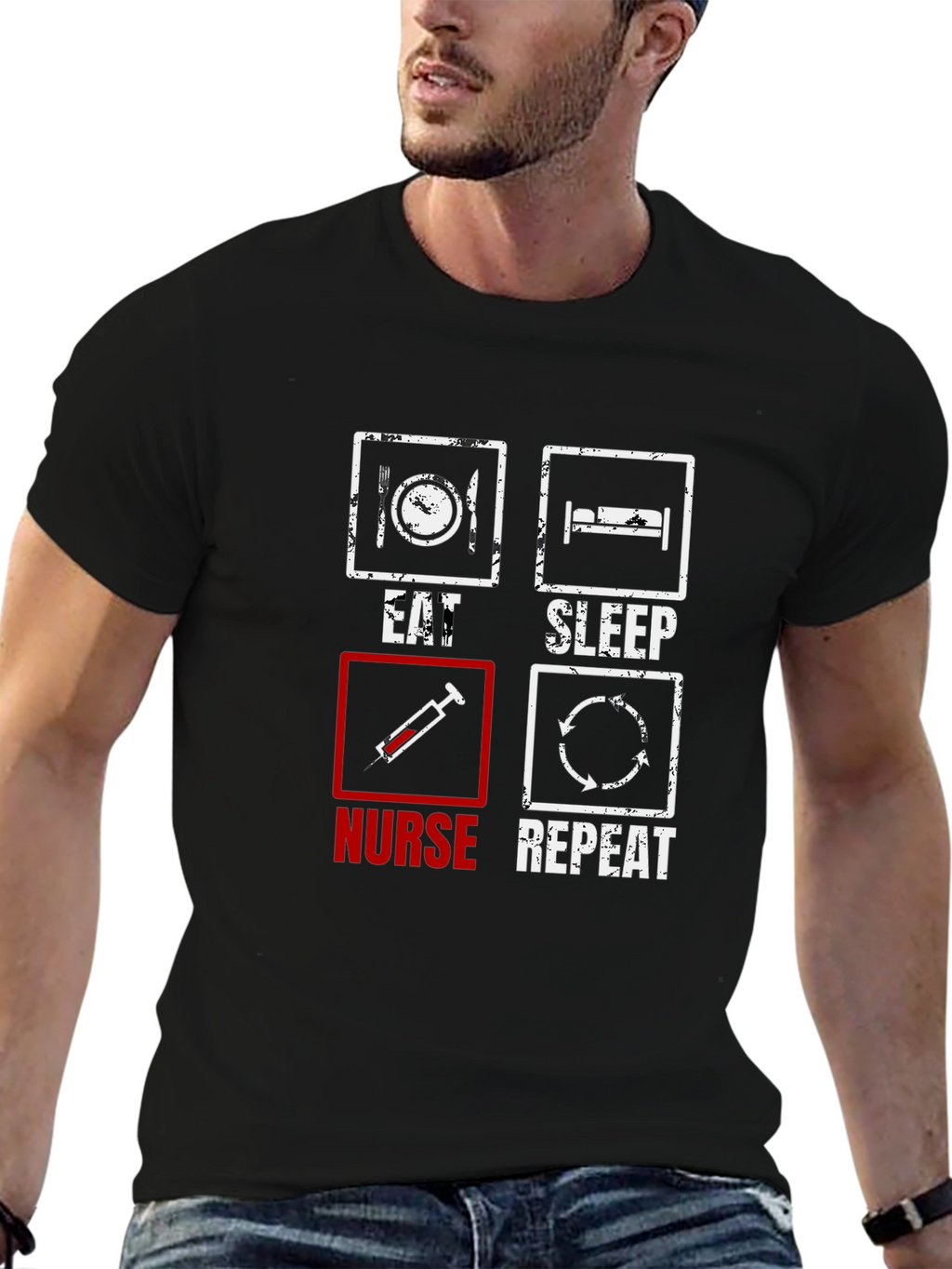 Eat Sleep Nurse Repeat T-Shirt