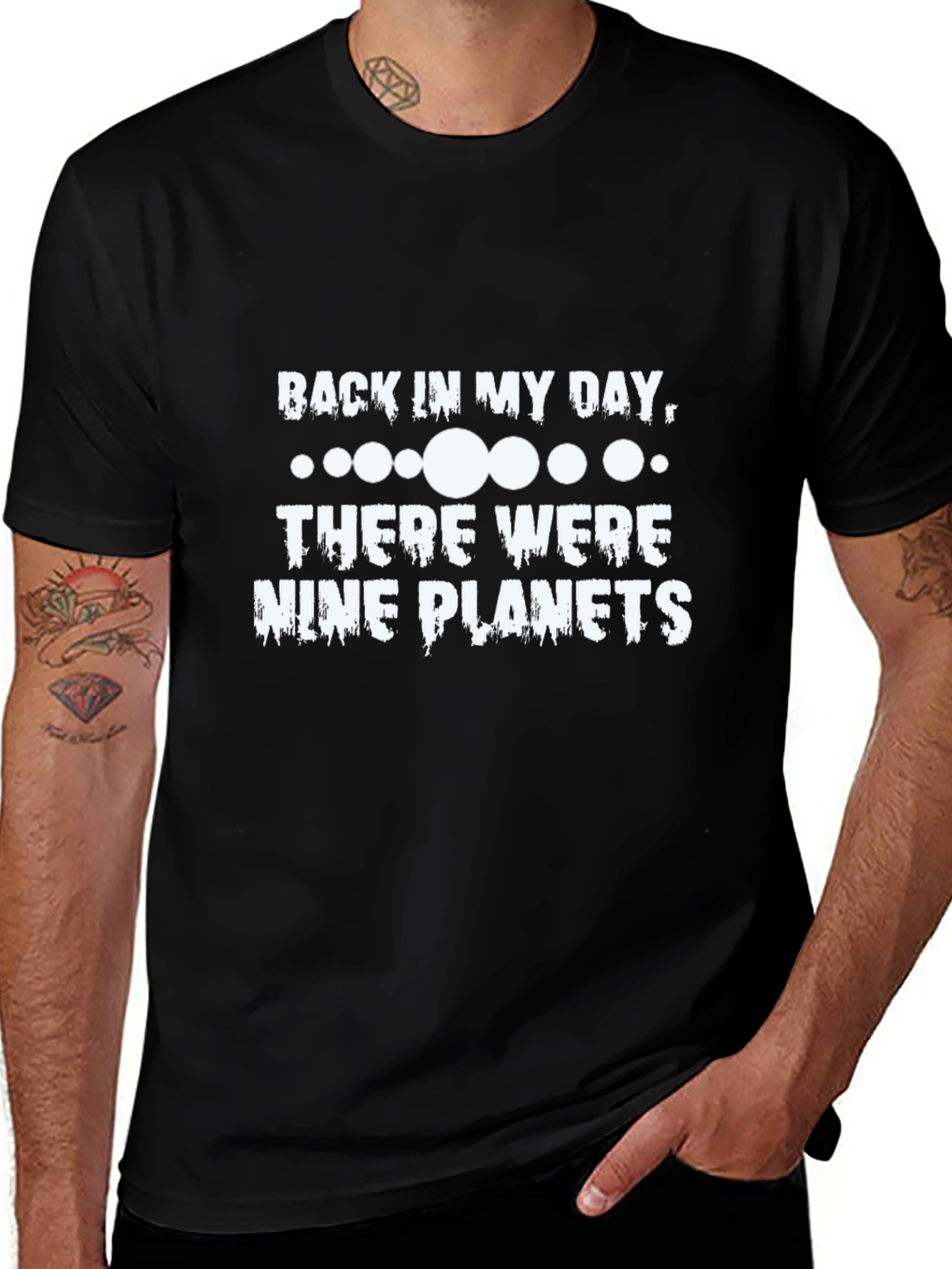 Nine Planets T-Shirt - Retro Space Design