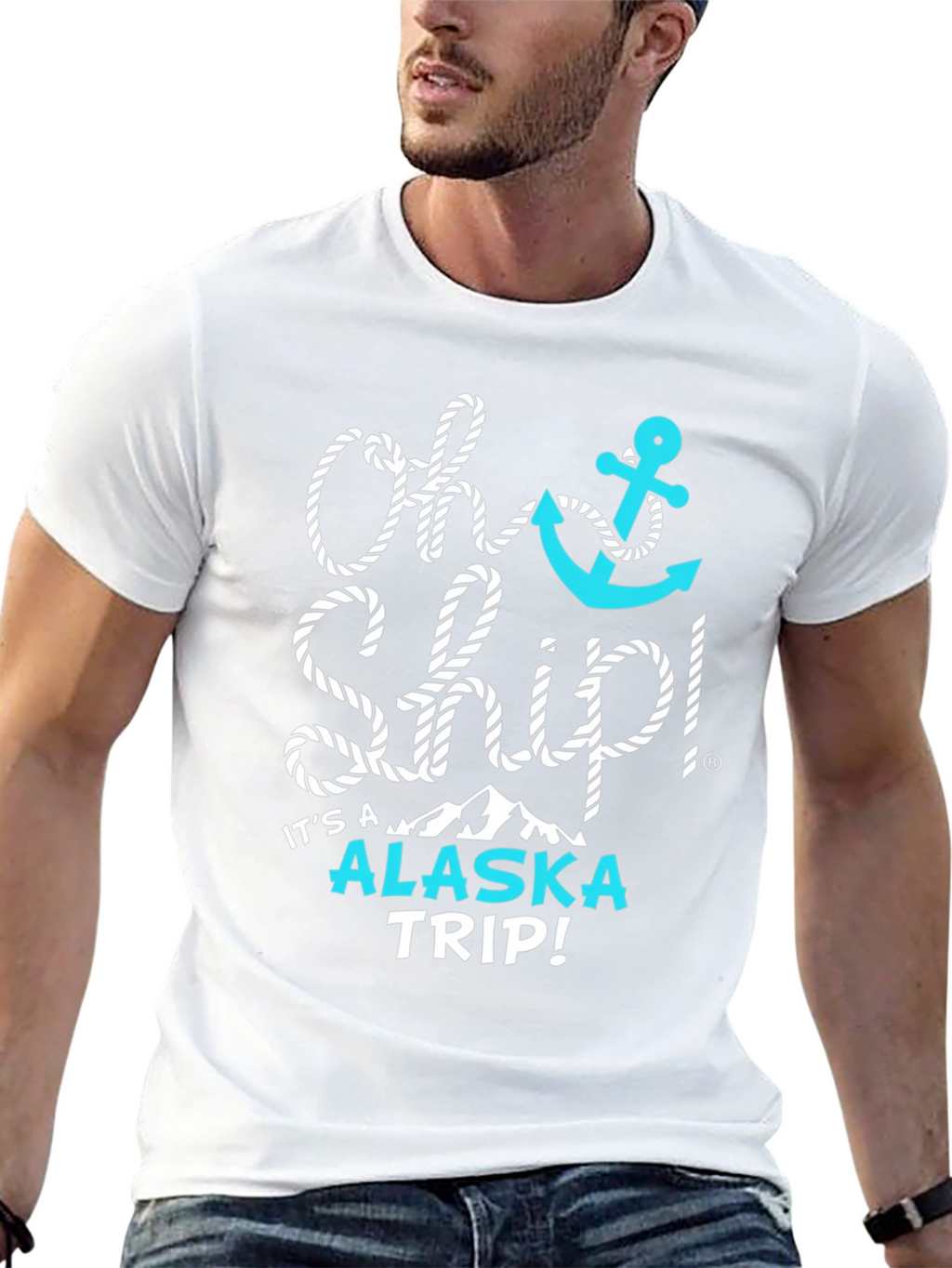 Oh Ship! Alaska Trip Black Graphic Tee