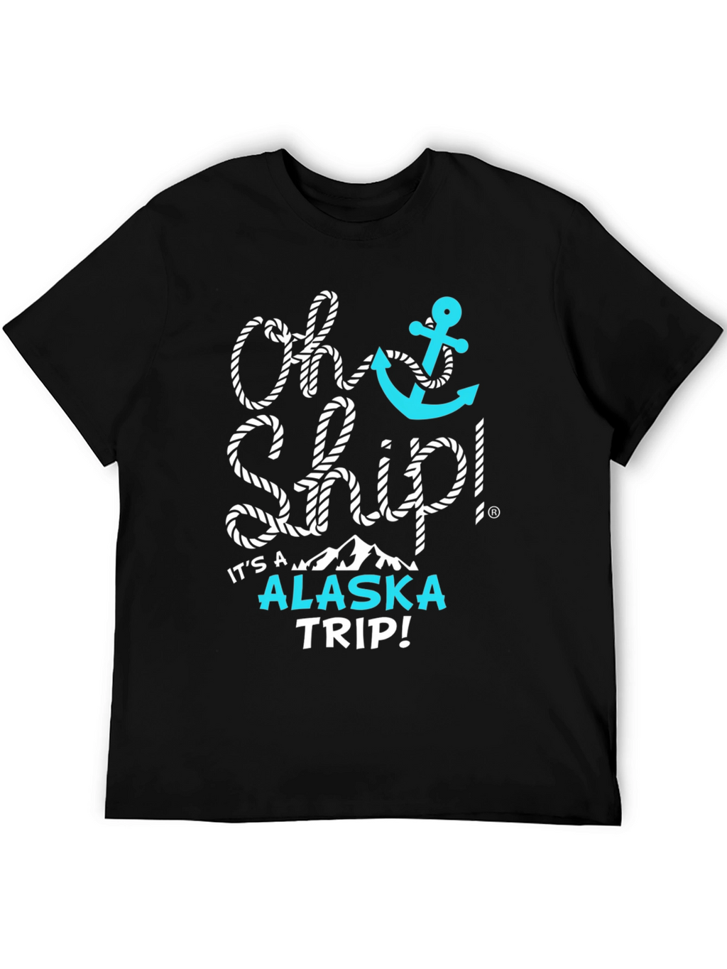 Oh Ship! Alaska Trip Black Graphic Tee