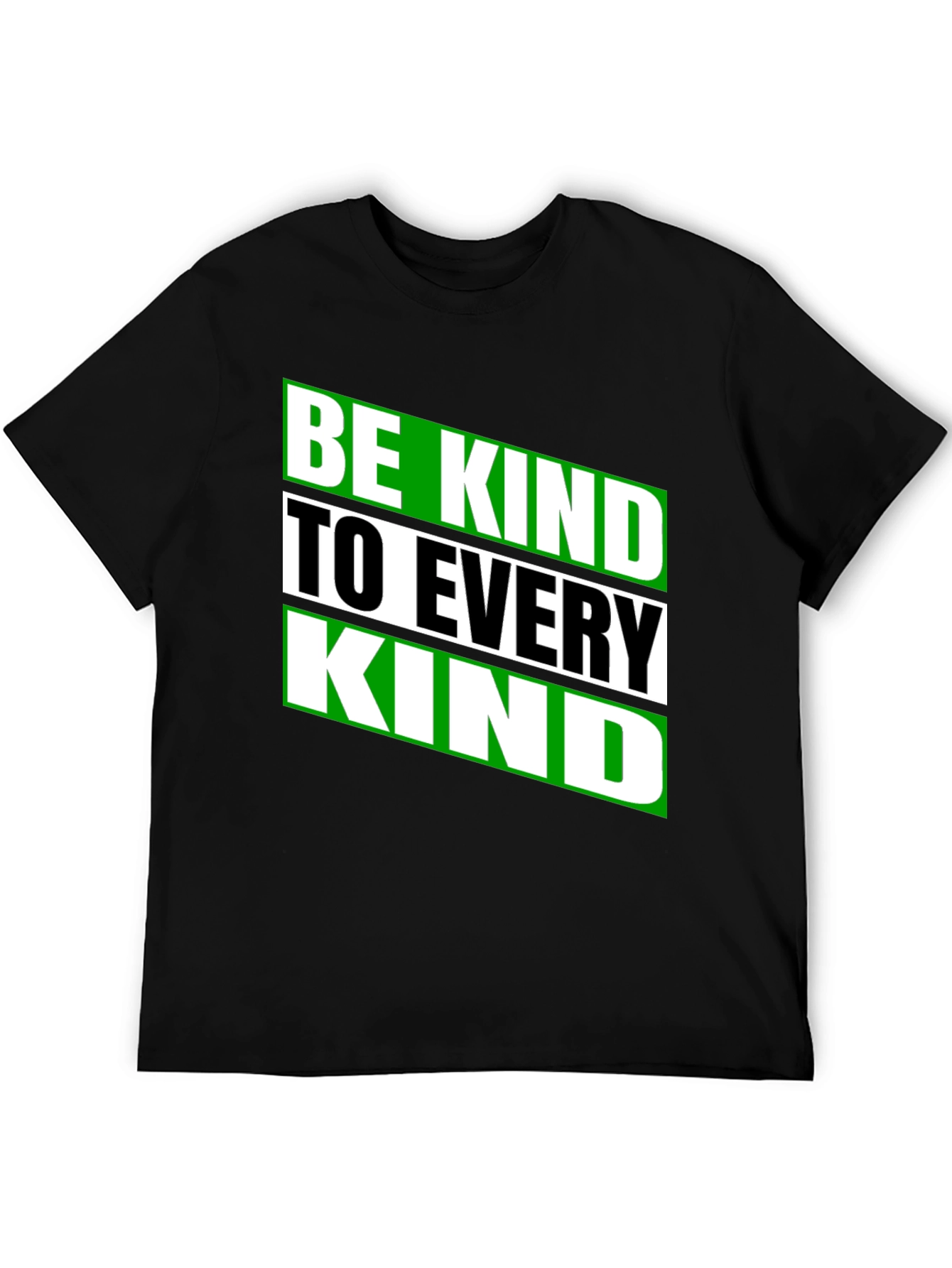 Be Kind to Every Kind Black Graphic Tee