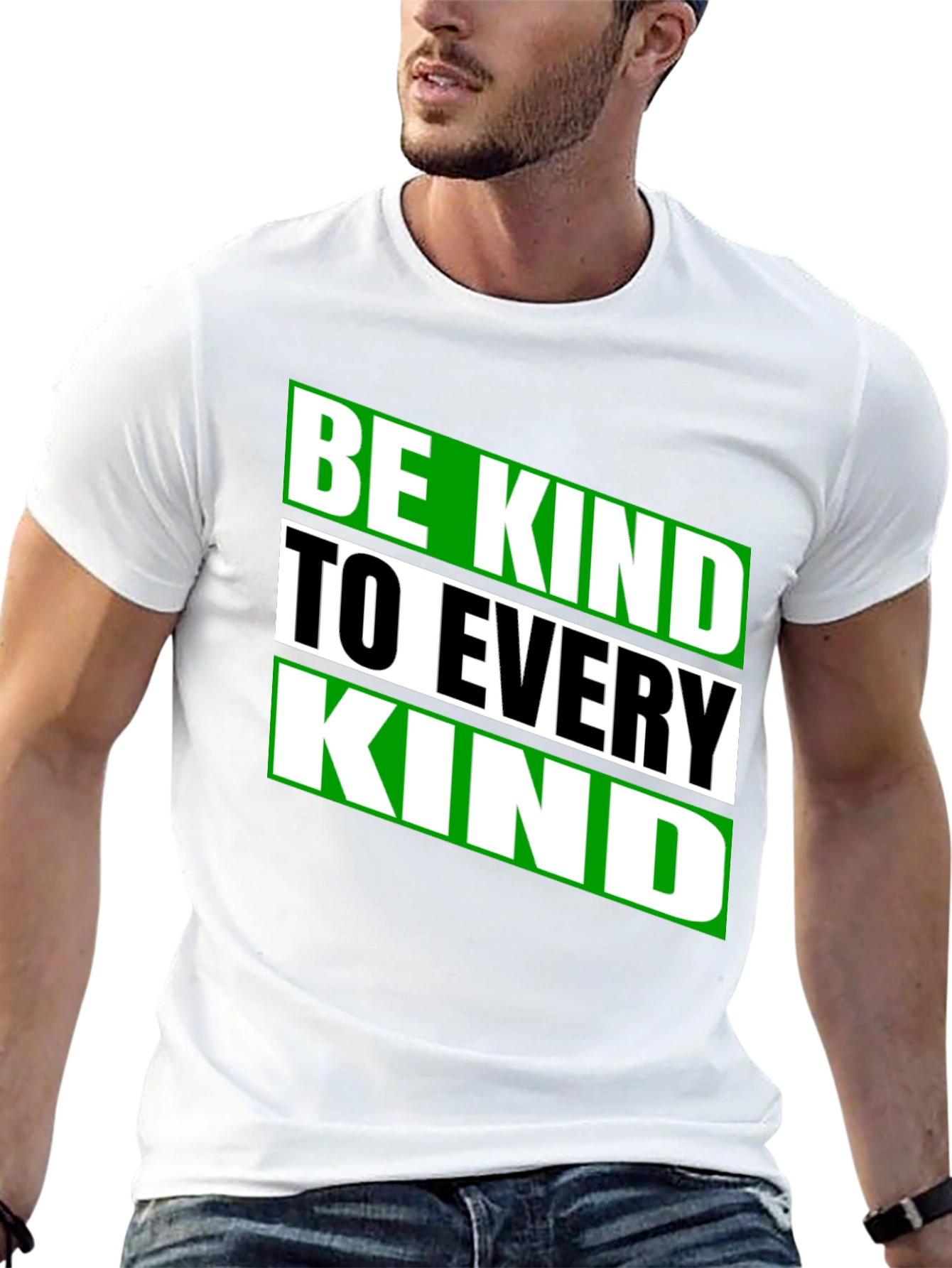Be Kind to Every Kind Black Graphic Tee