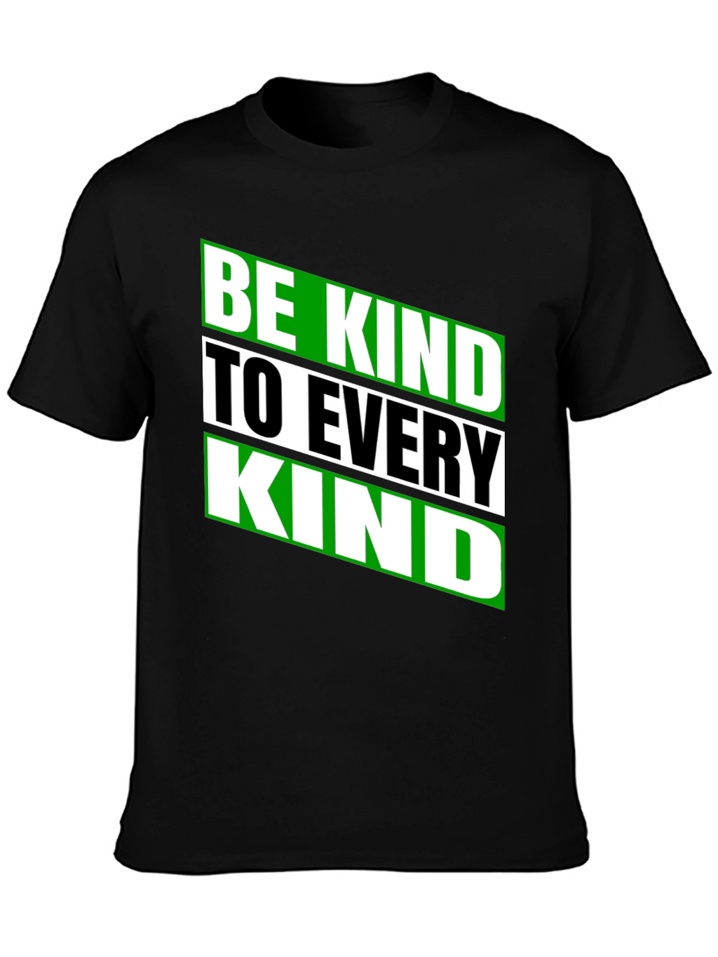 Be Kind to Every Kind Black Graphic Tee