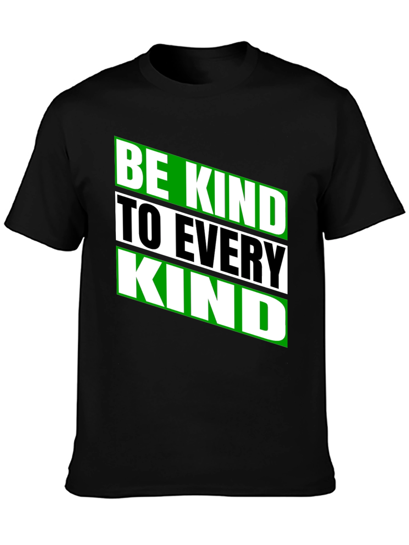 Be Kind to Every Kind Black Graphic Tee