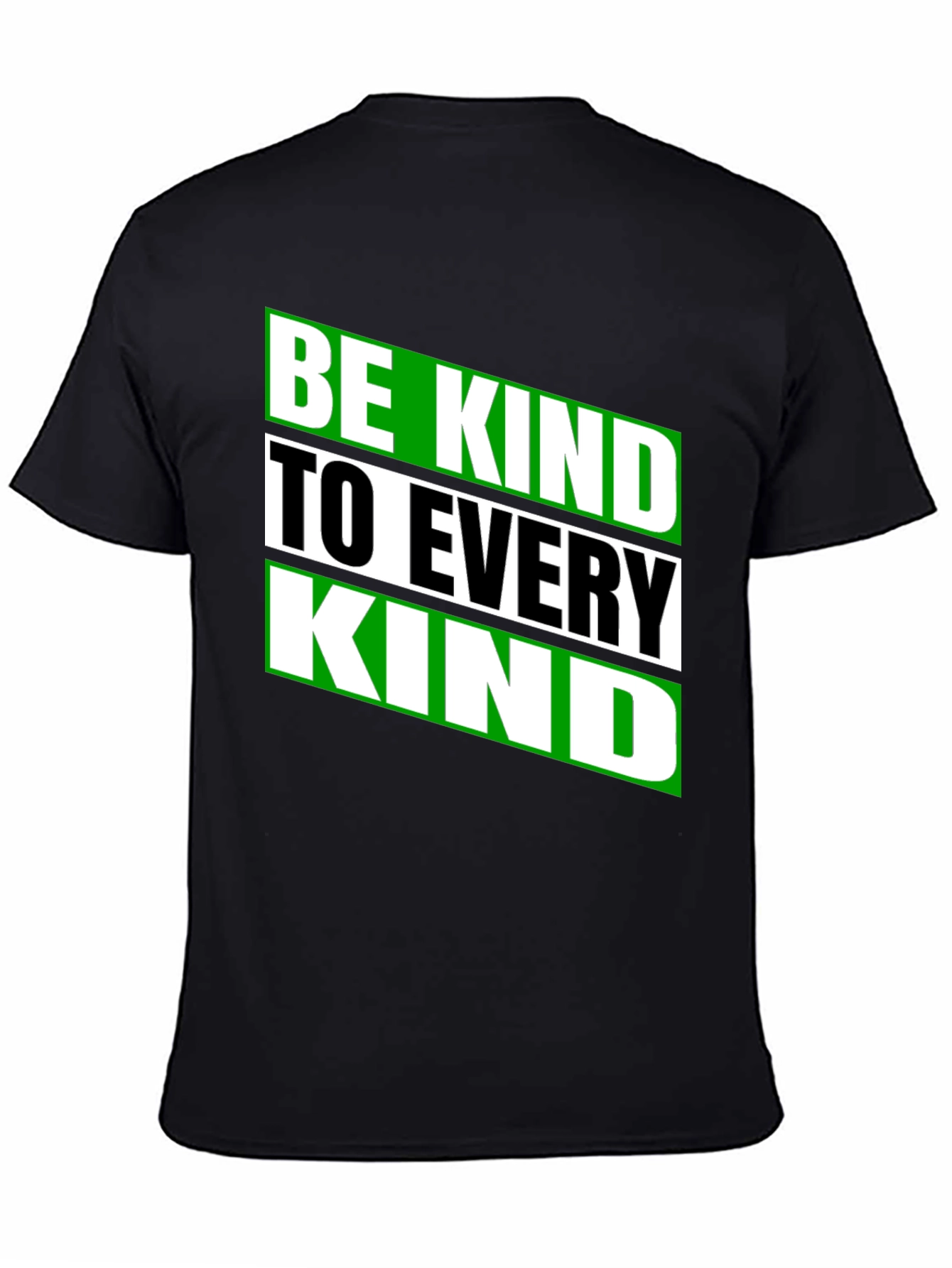 Be Kind to Every Kind Black Graphic Tee