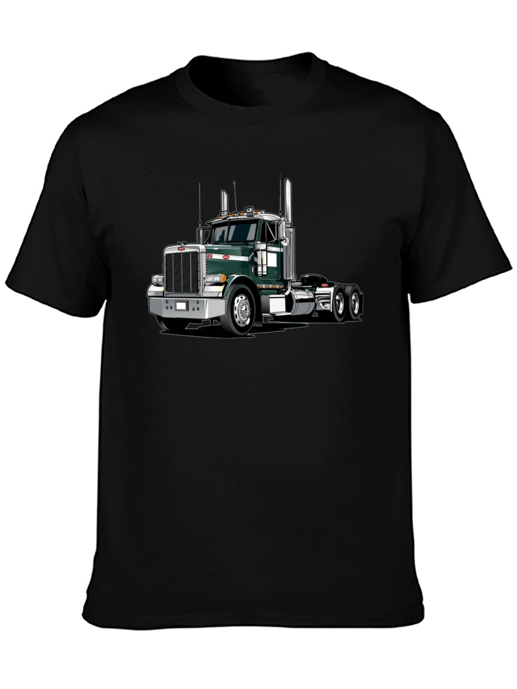Trucker Style Black T-Shirt