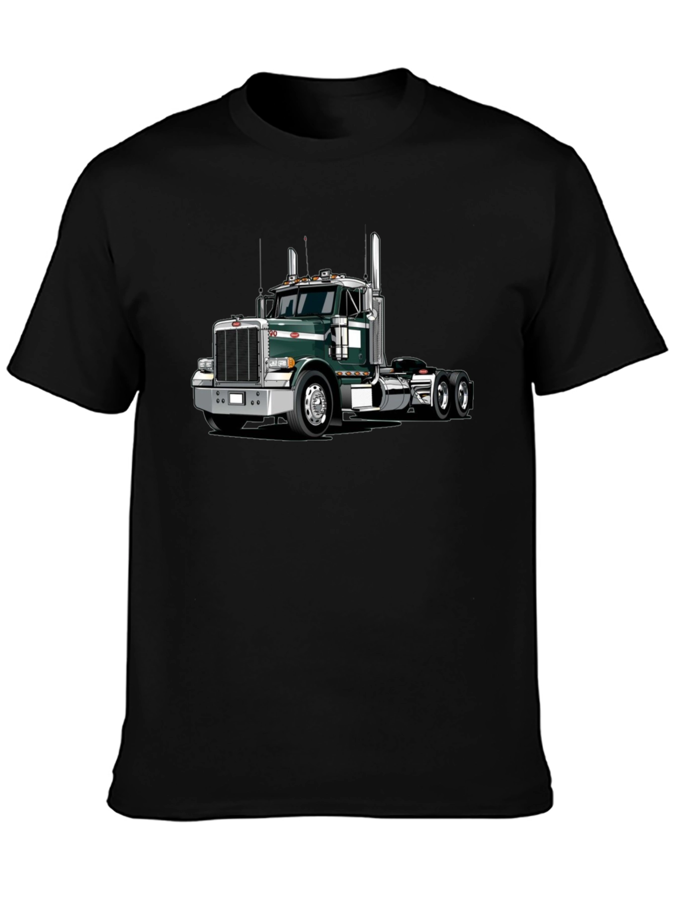 Trucker Style Black T-Shirt