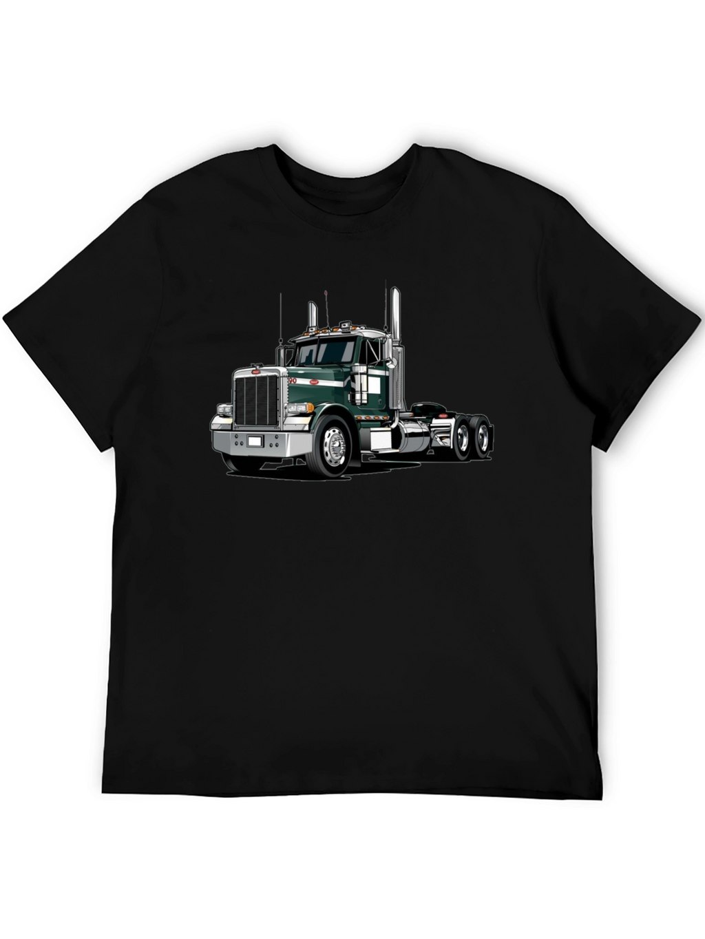 Trucker Style Black T-Shirt