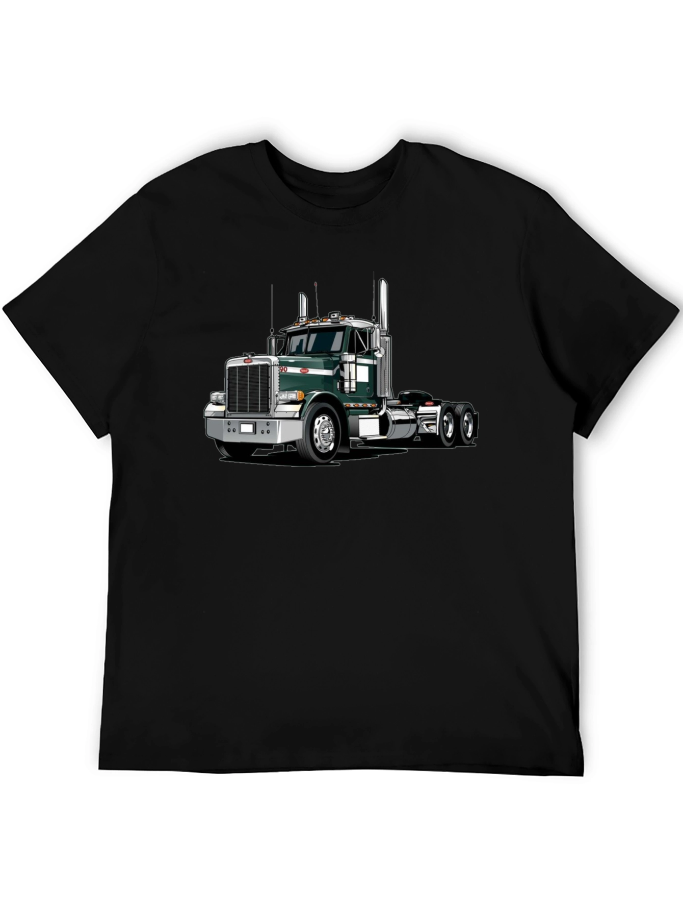 Trucker Style Black T-Shirt
