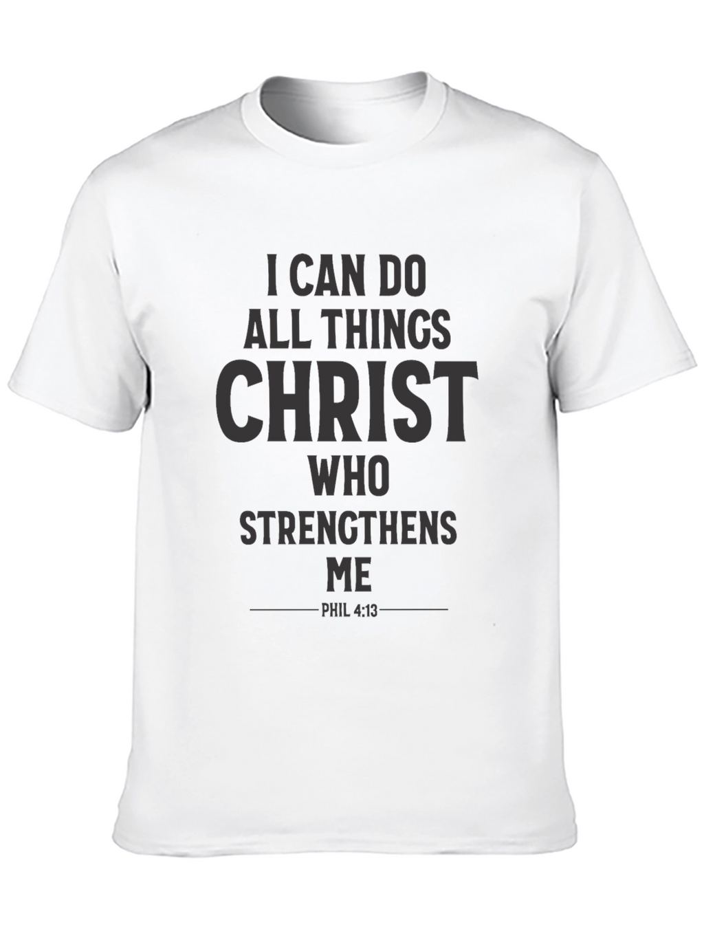 Inspirational Christian Black T-Shirt