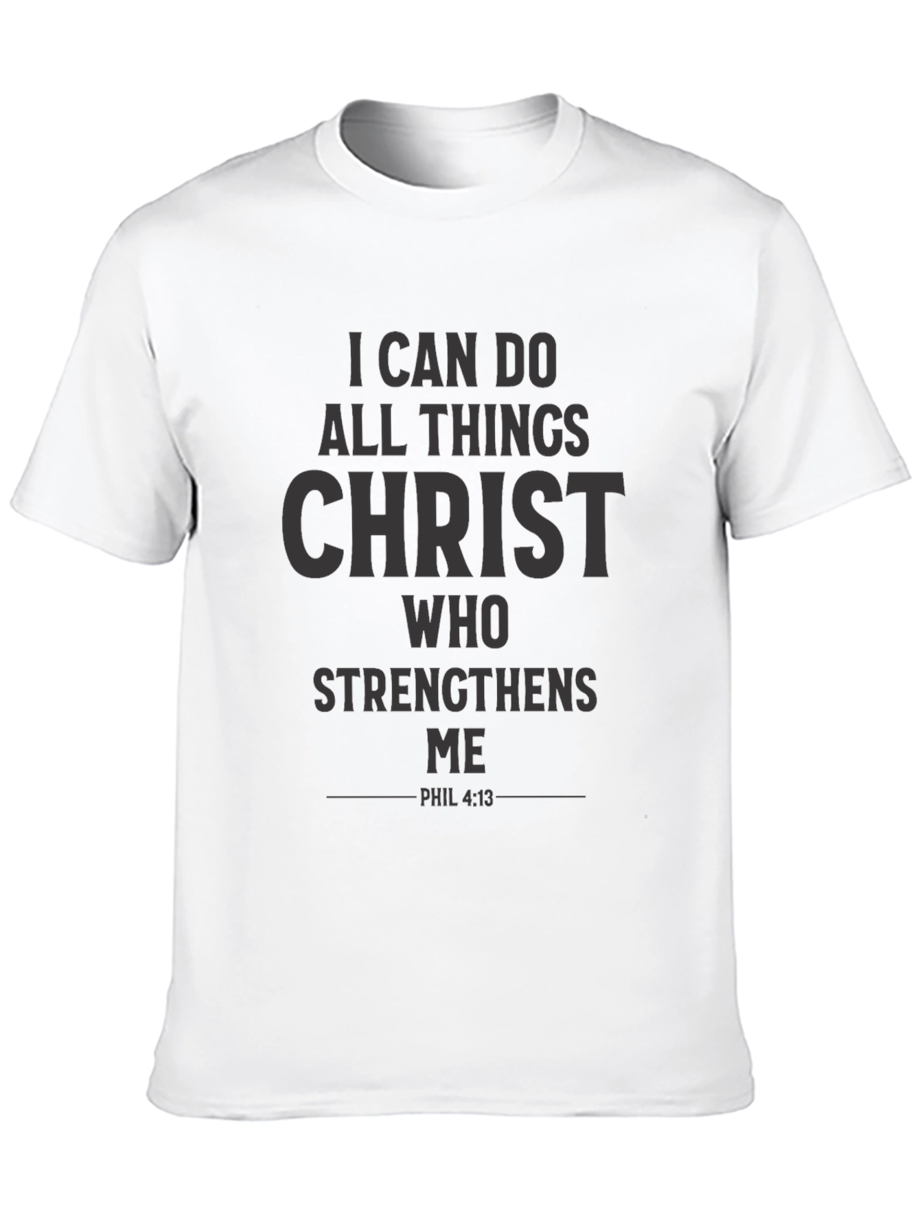 Inspirational Christian Black T-Shirt