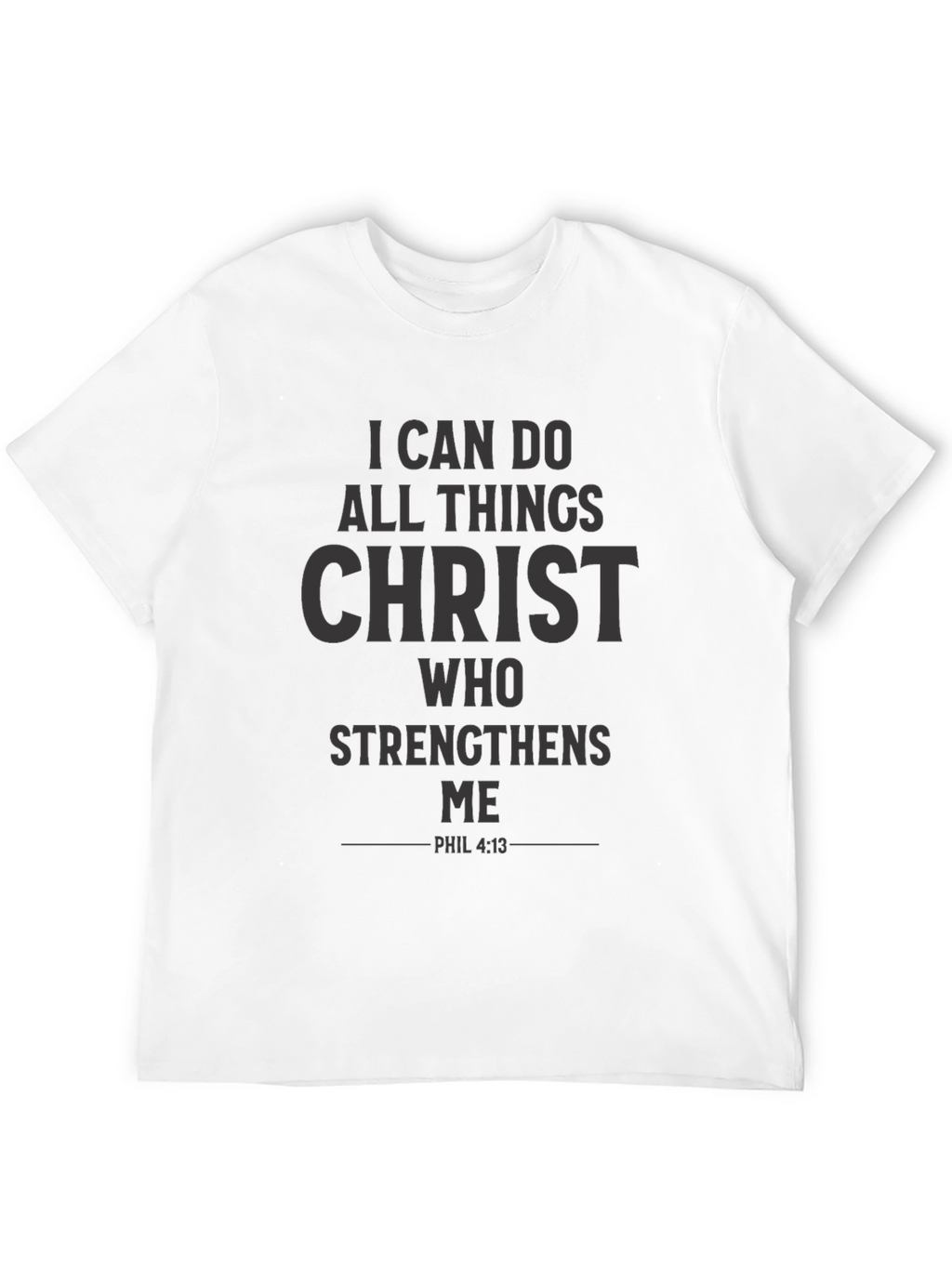 Inspirational Christian Black T-Shirt