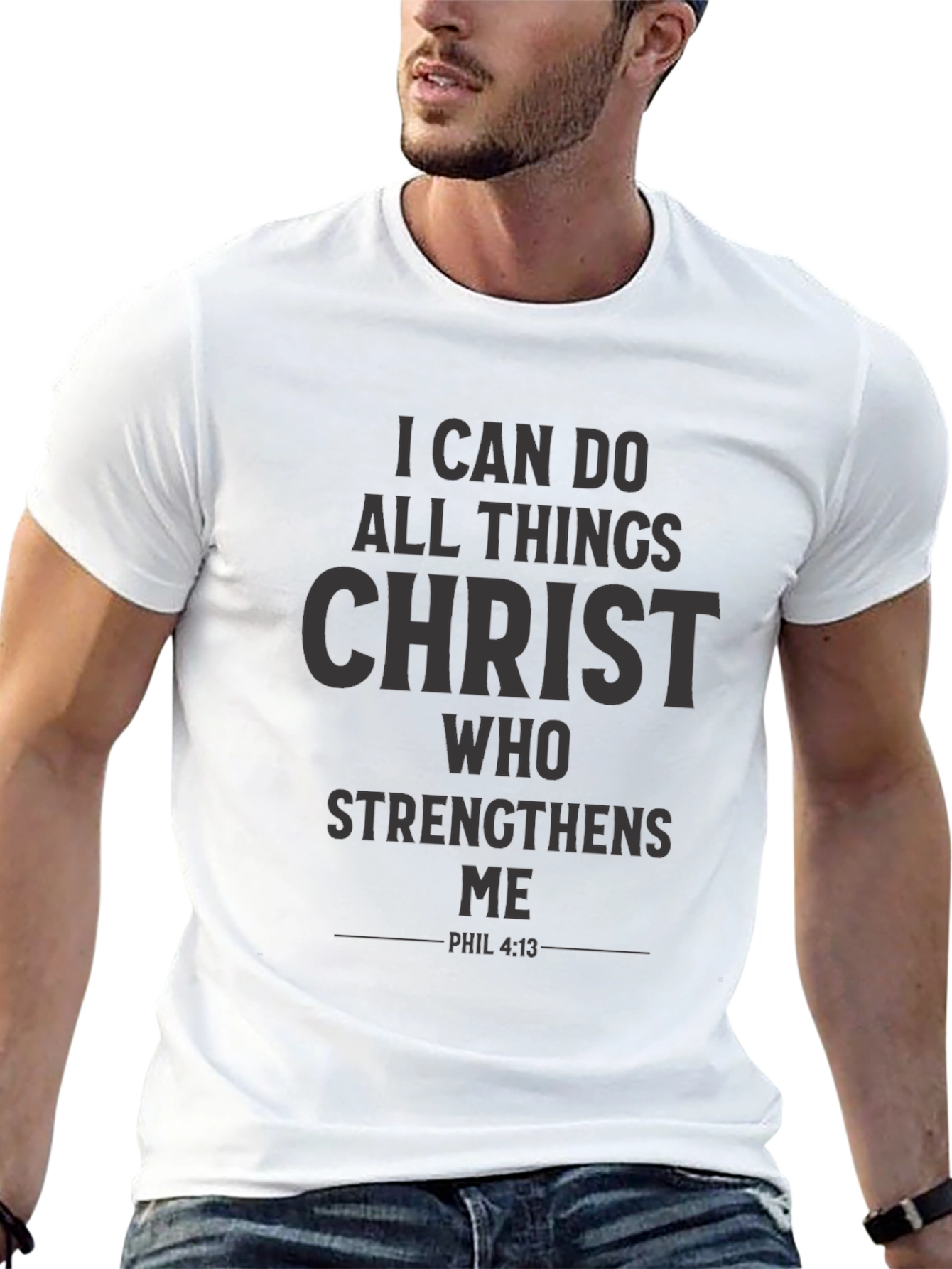 Inspirational Christian Black T-Shirt