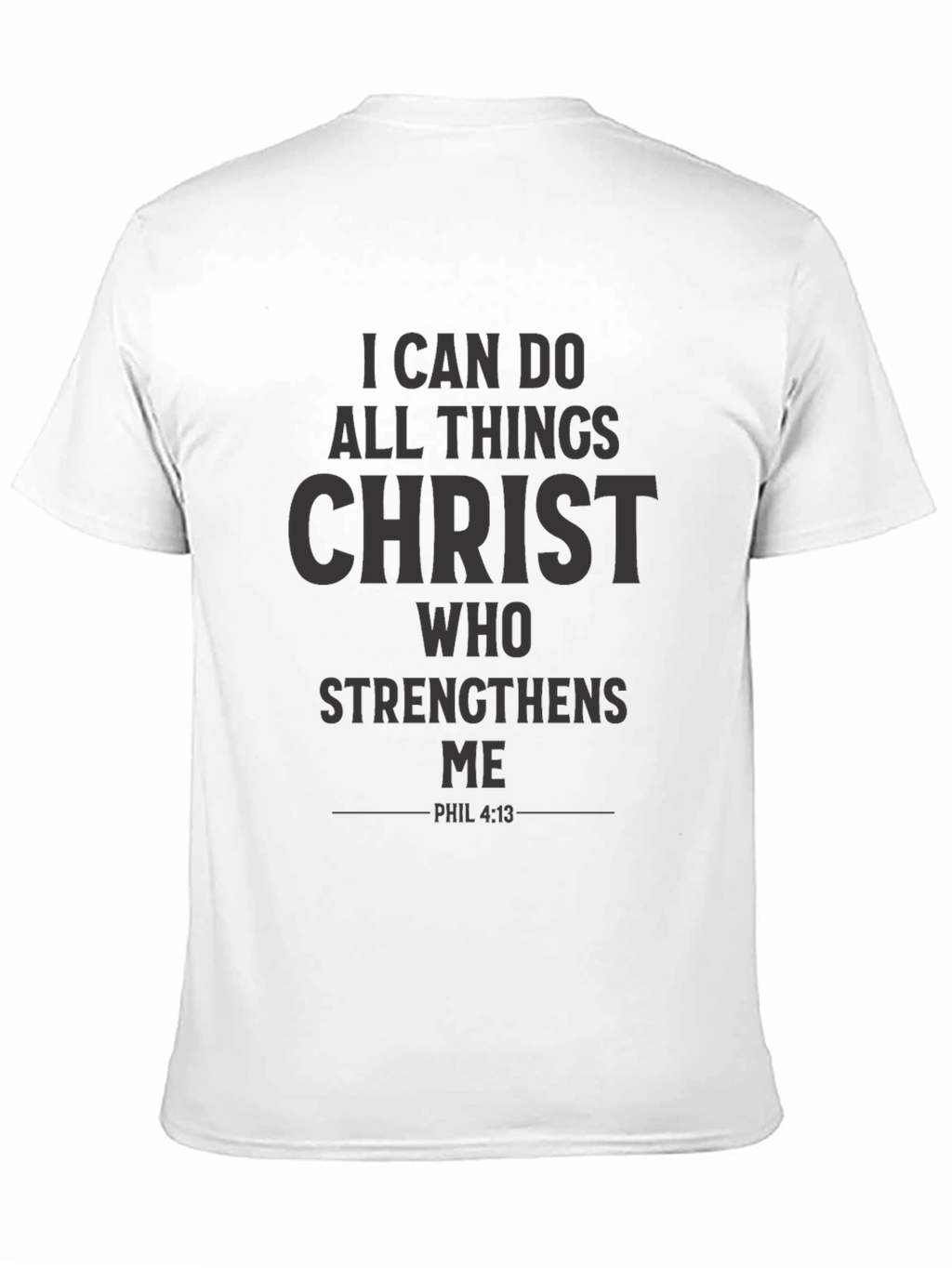 Inspirational Christian Black T-Shirt