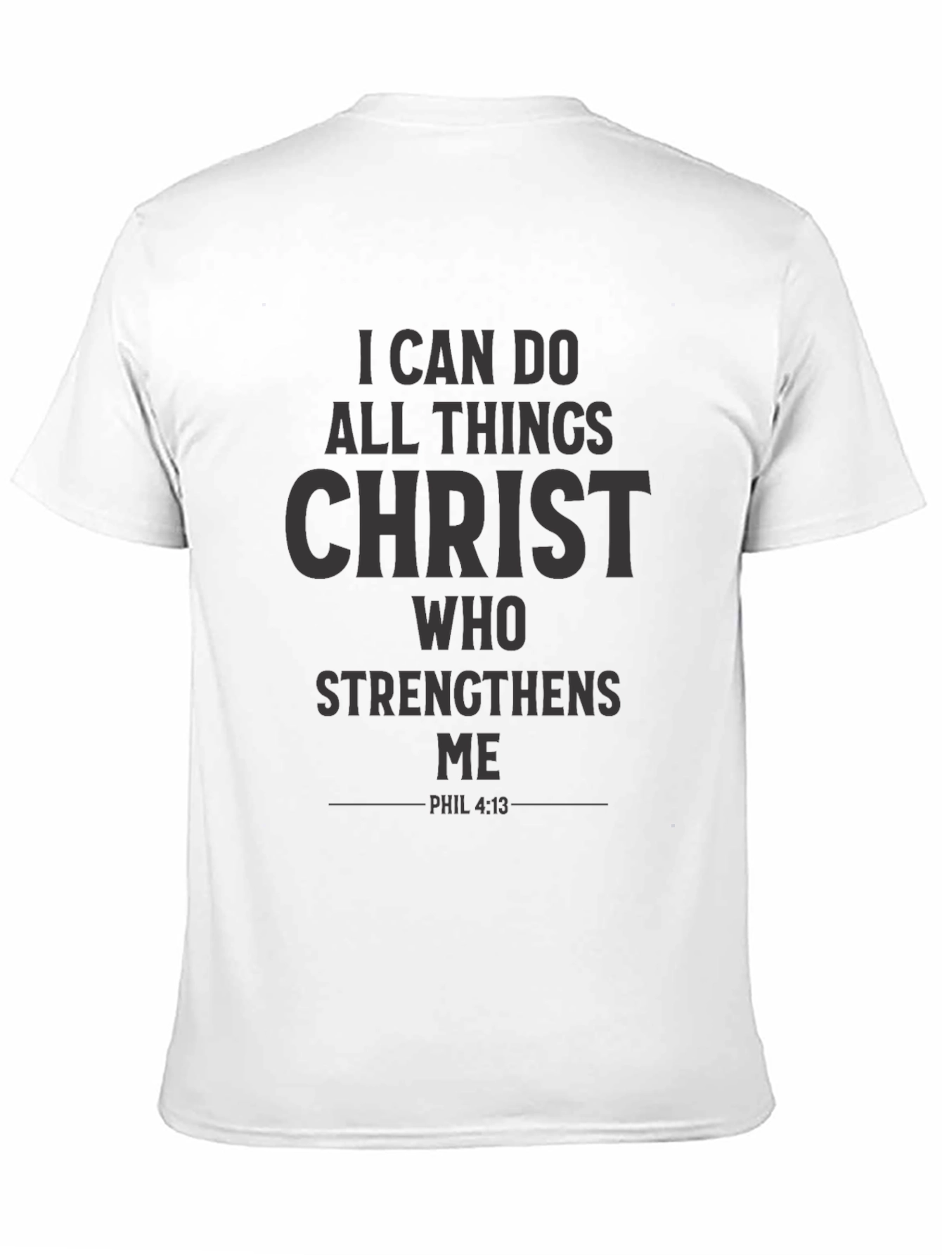 Inspirational Christian Black T-Shirt