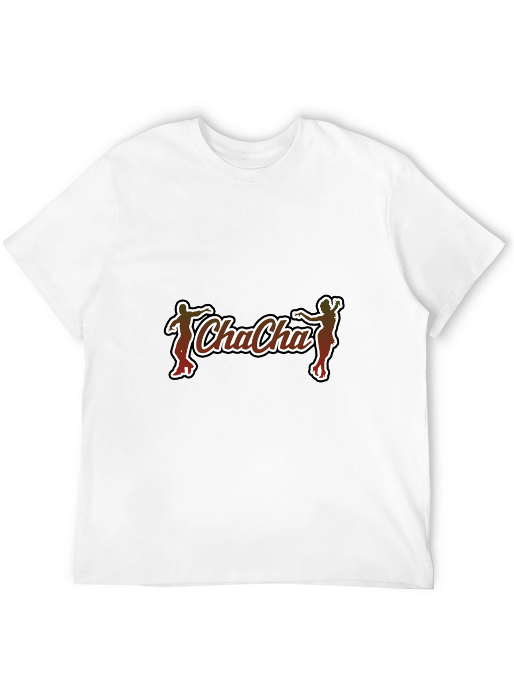 Cha-Cha Graphic Tee - Black Cotton Casual T-Shirt