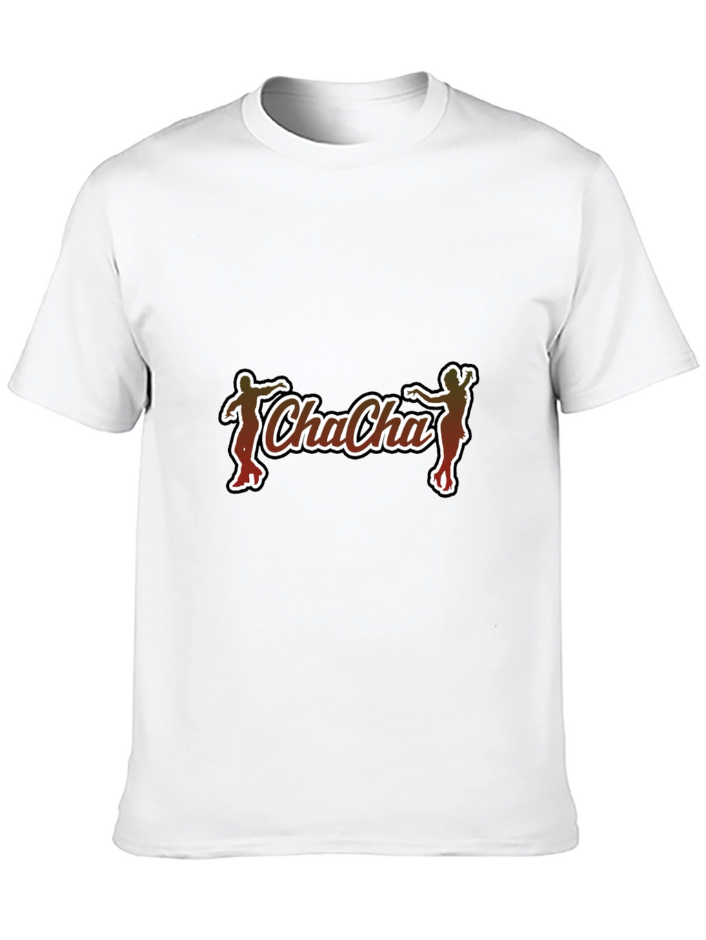 Cha-Cha Graphic Tee - Black Cotton Casual T-Shirt