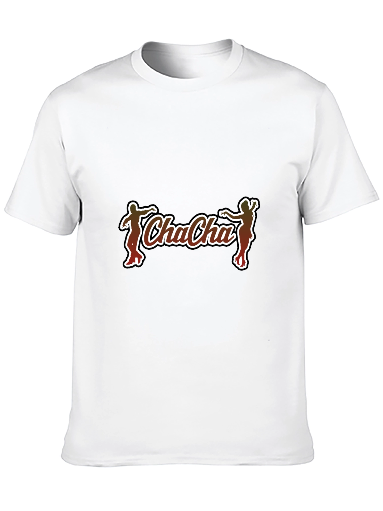Cha-Cha Graphic Tee - Black Cotton Casual T-Shirt