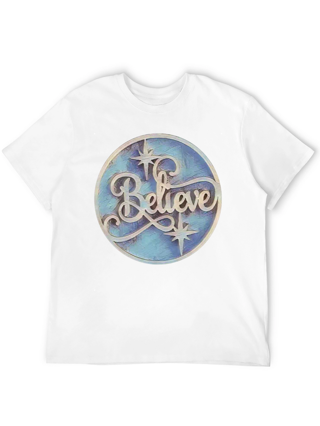 Believe Graphic Print Black T-Shirt
