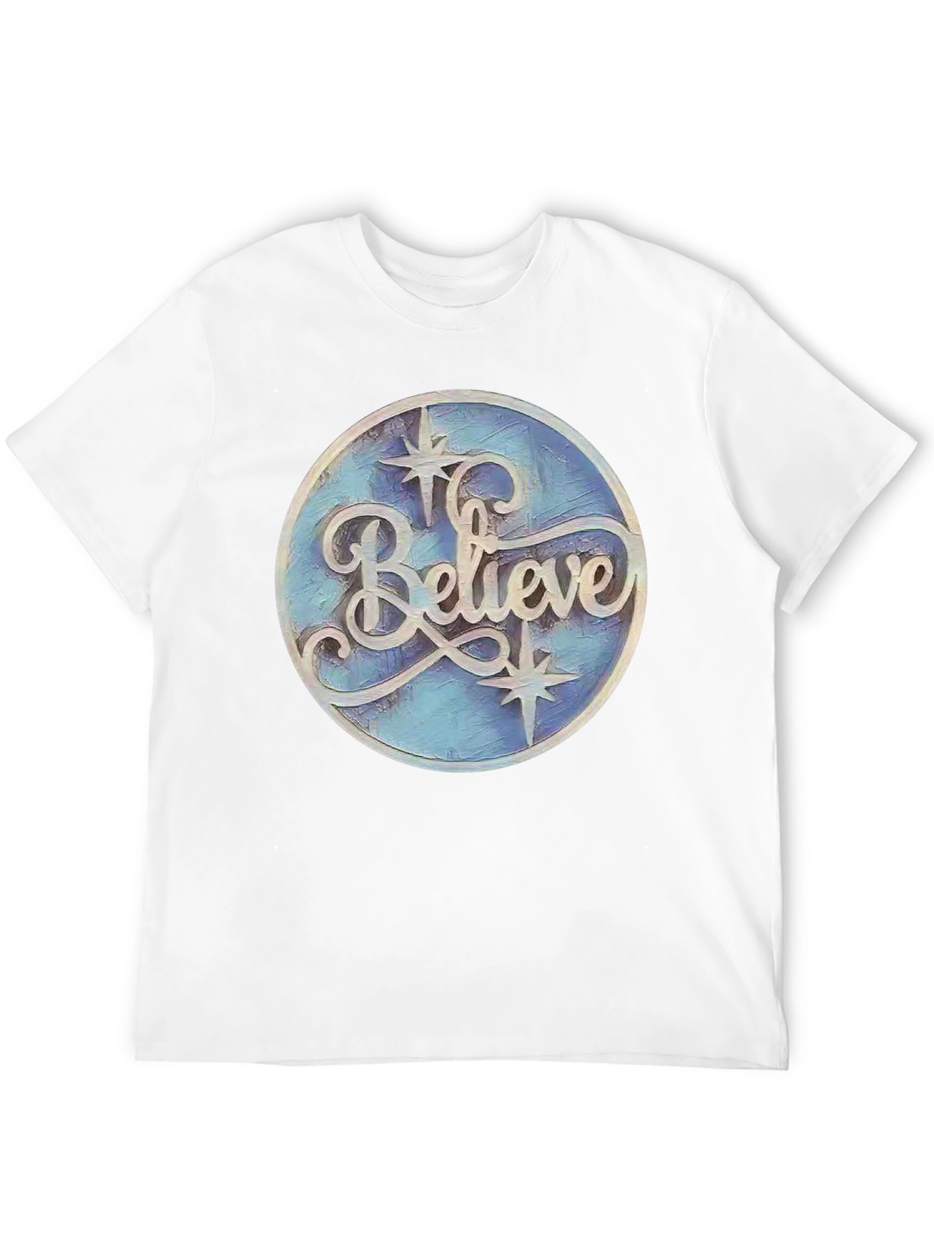 Believe Graphic Print Black T-Shirt