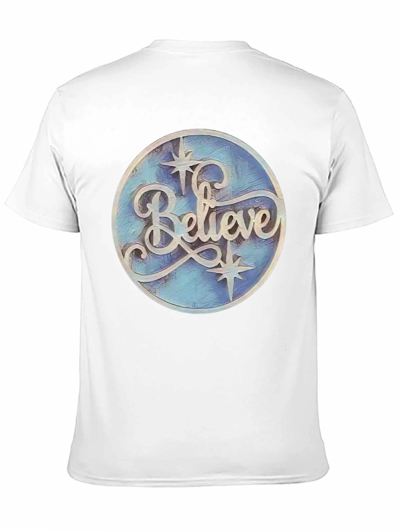 Believe Graphic Print Black T-Shirt