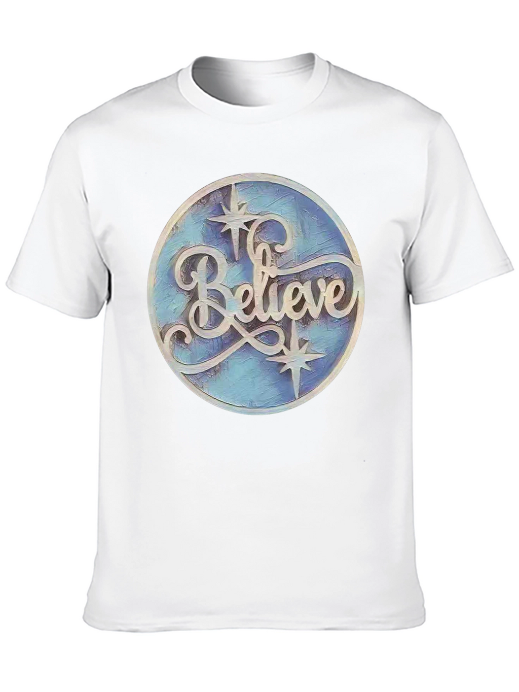 Believe Graphic Print Black T-Shirt