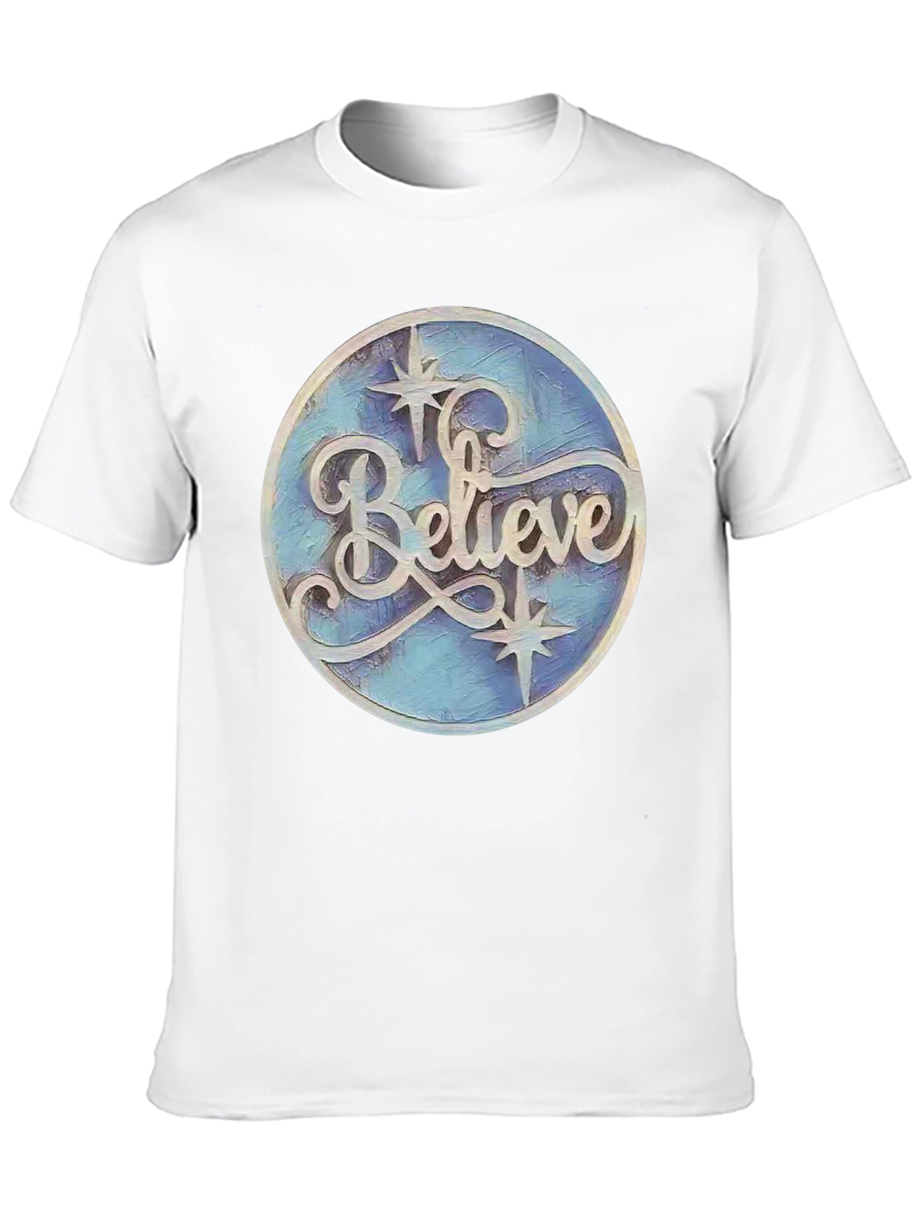 Believe Graphic Print Black T-Shirt
