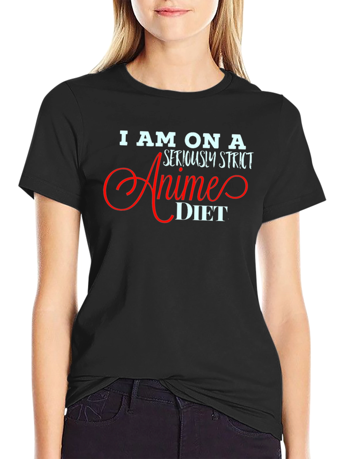 Anime Diet T-Shirt - Funny Graphic Tee for Anime Lovers