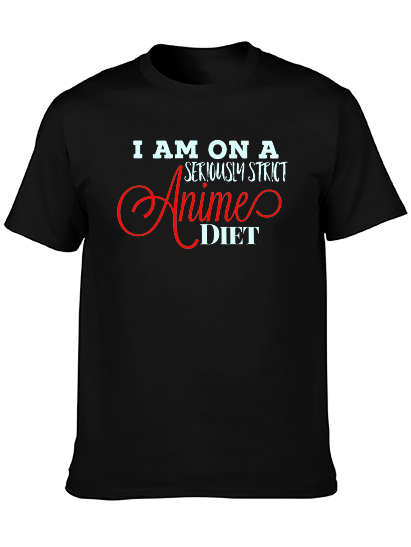 Anime Diet T-Shirt - Funny Graphic Tee for Anime Lovers