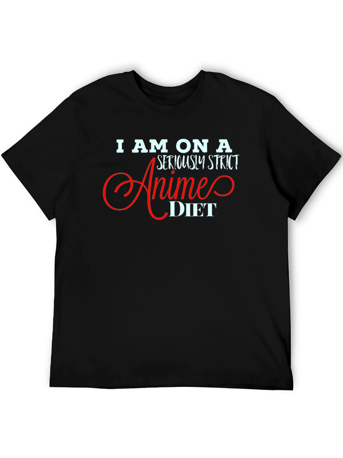 Anime Diet T-Shirt - Funny Graphic Tee for Anime Lovers