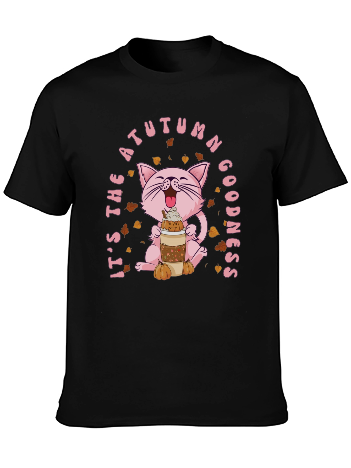 Autumn Goodness Cat T-Shirt