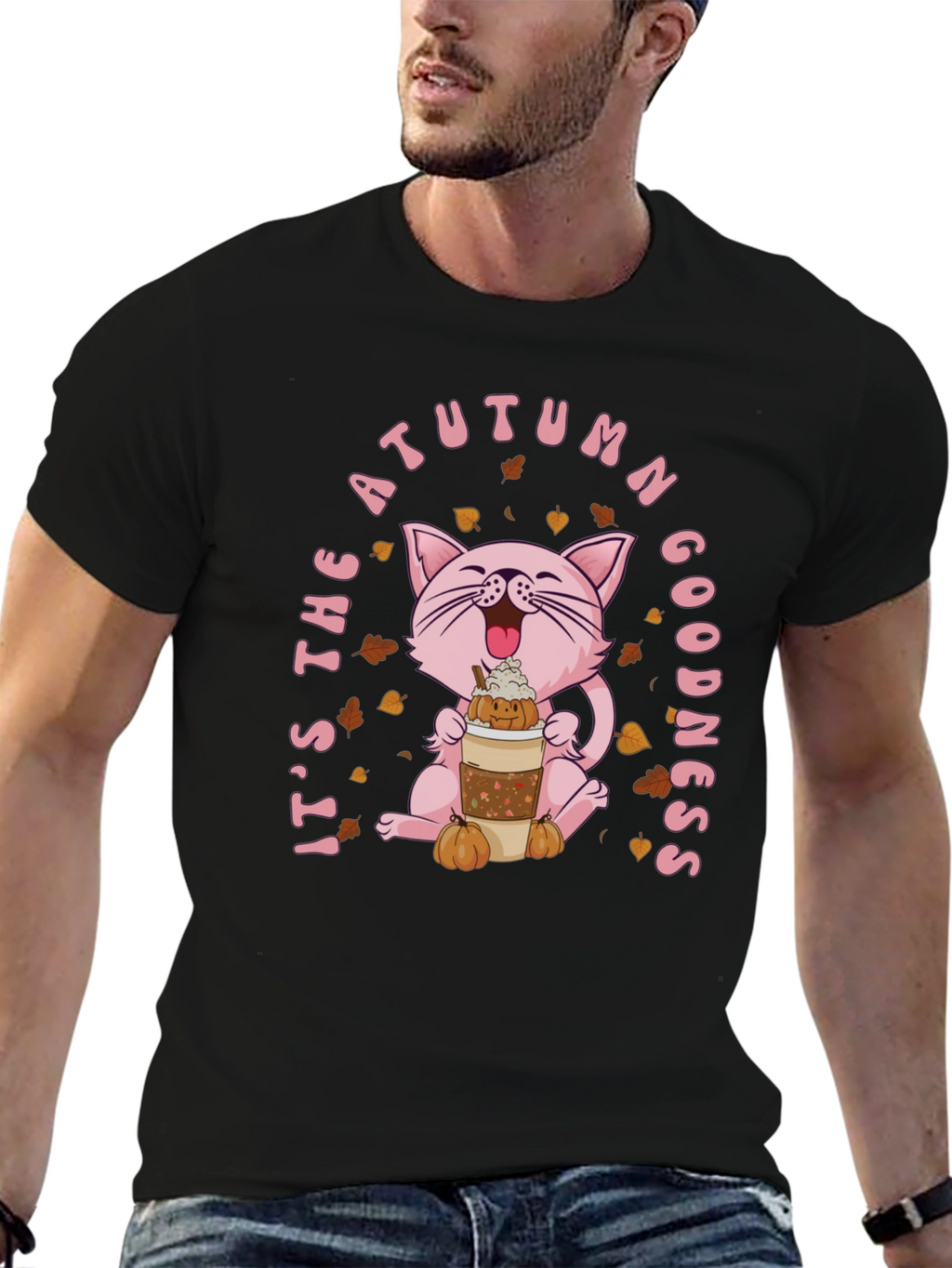 Autumn Goodness Cat T-Shirt