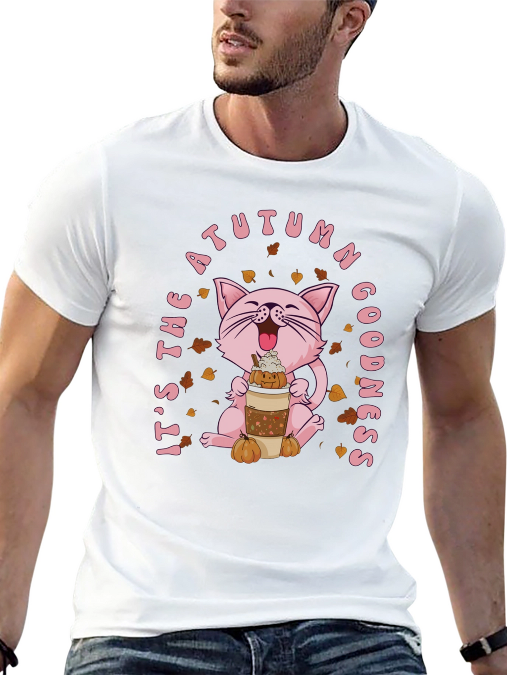 Autumn Goodness Cat T-Shirt