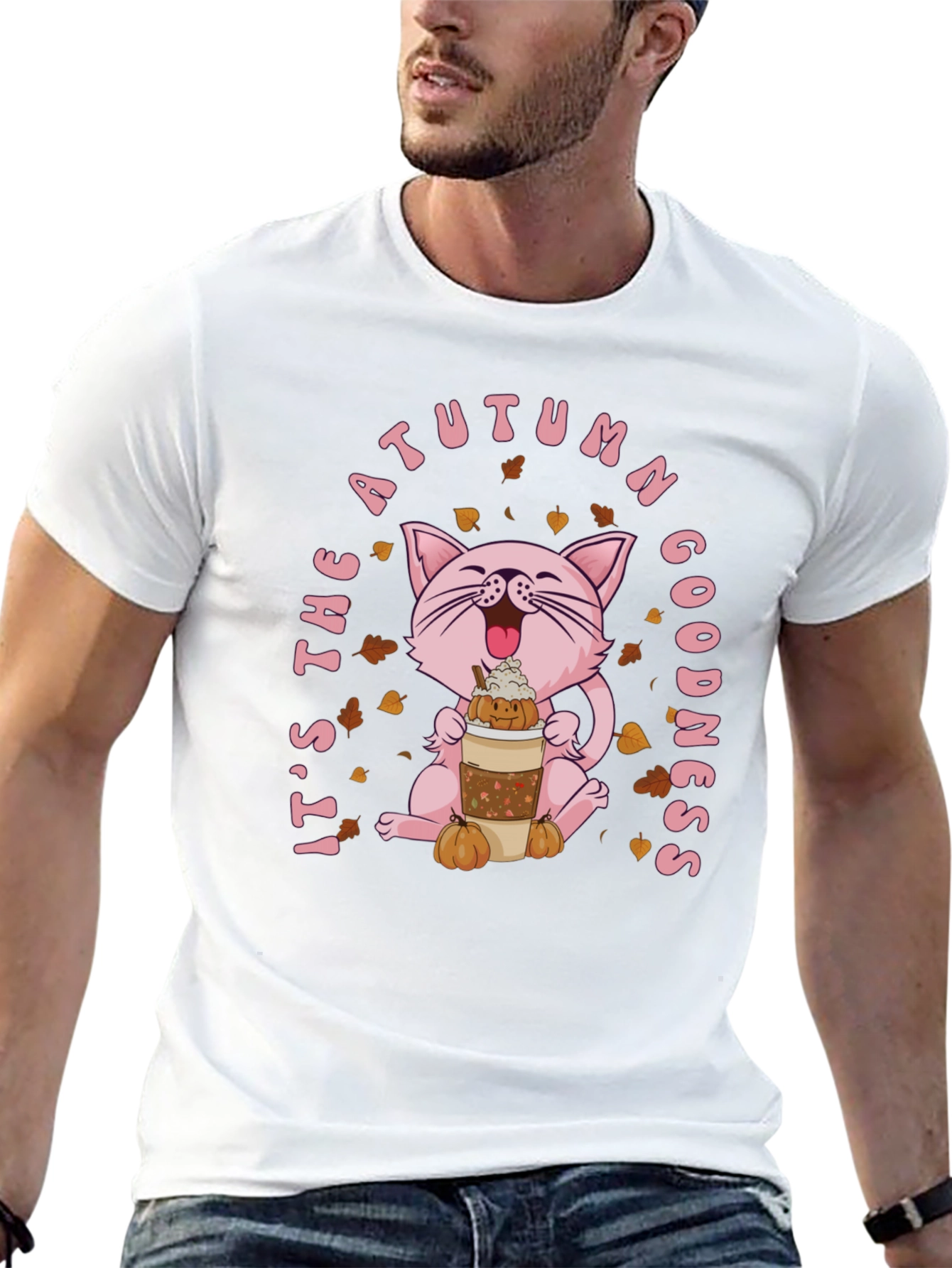 Autumn Goodness Cat T-Shirt