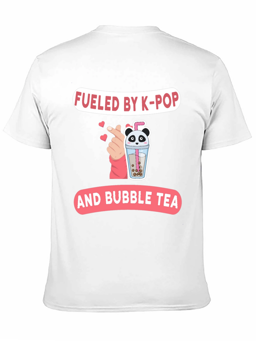 Fueled By K-Pop & Bubble Tea Black T-Shirt
