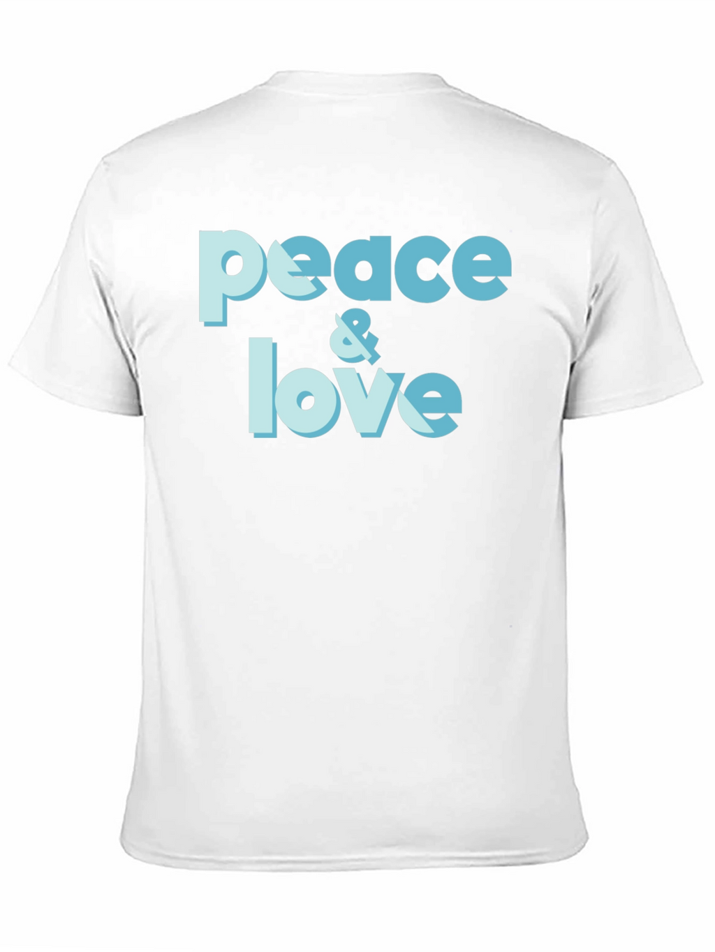 Peace & Love Graphic T-Shirt - Trendy Casual Tee