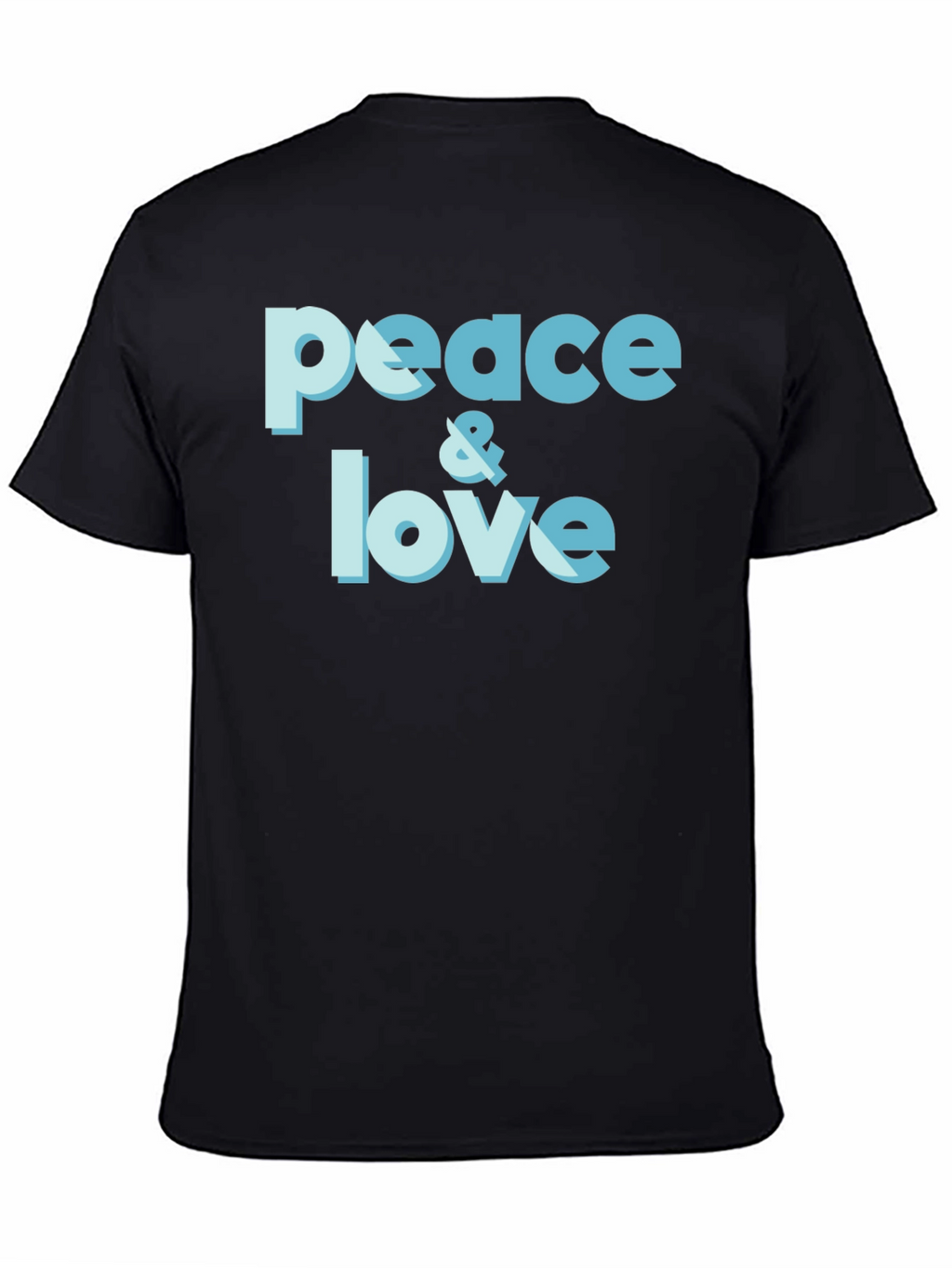 Peace & Love Graphic T-Shirt - Trendy Casual Tee