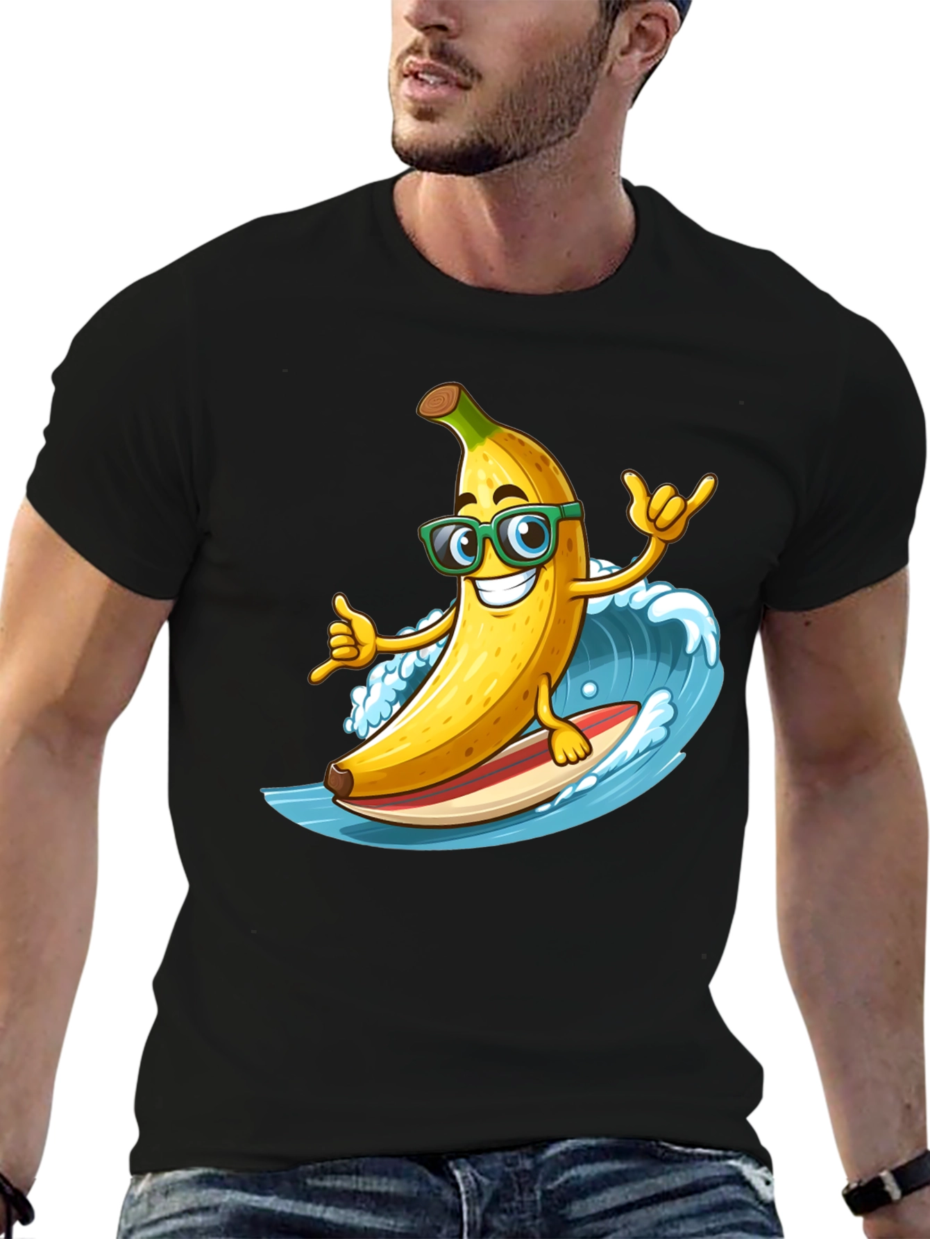 Surfing Banana T-Shirt - Hang Loose!