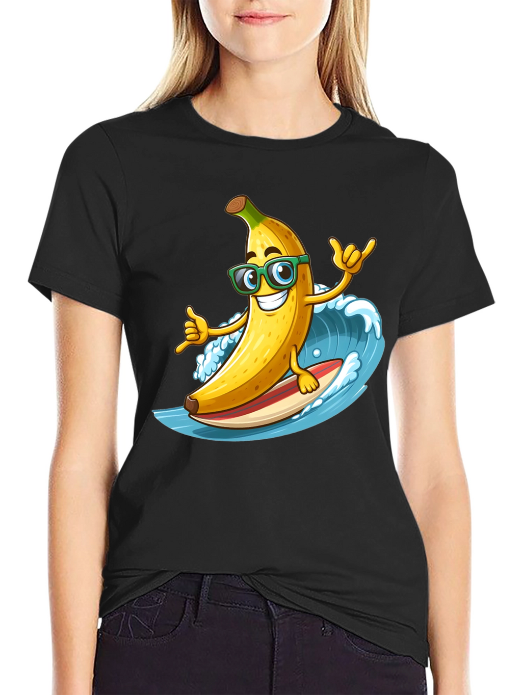 Surfing Banana T-Shirt - Hang Loose!